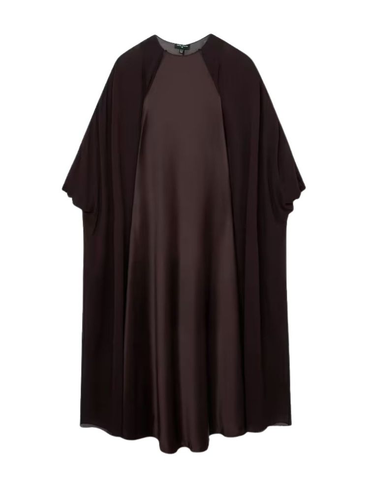 The best brown cape maxi dress - Reiss - On a white background