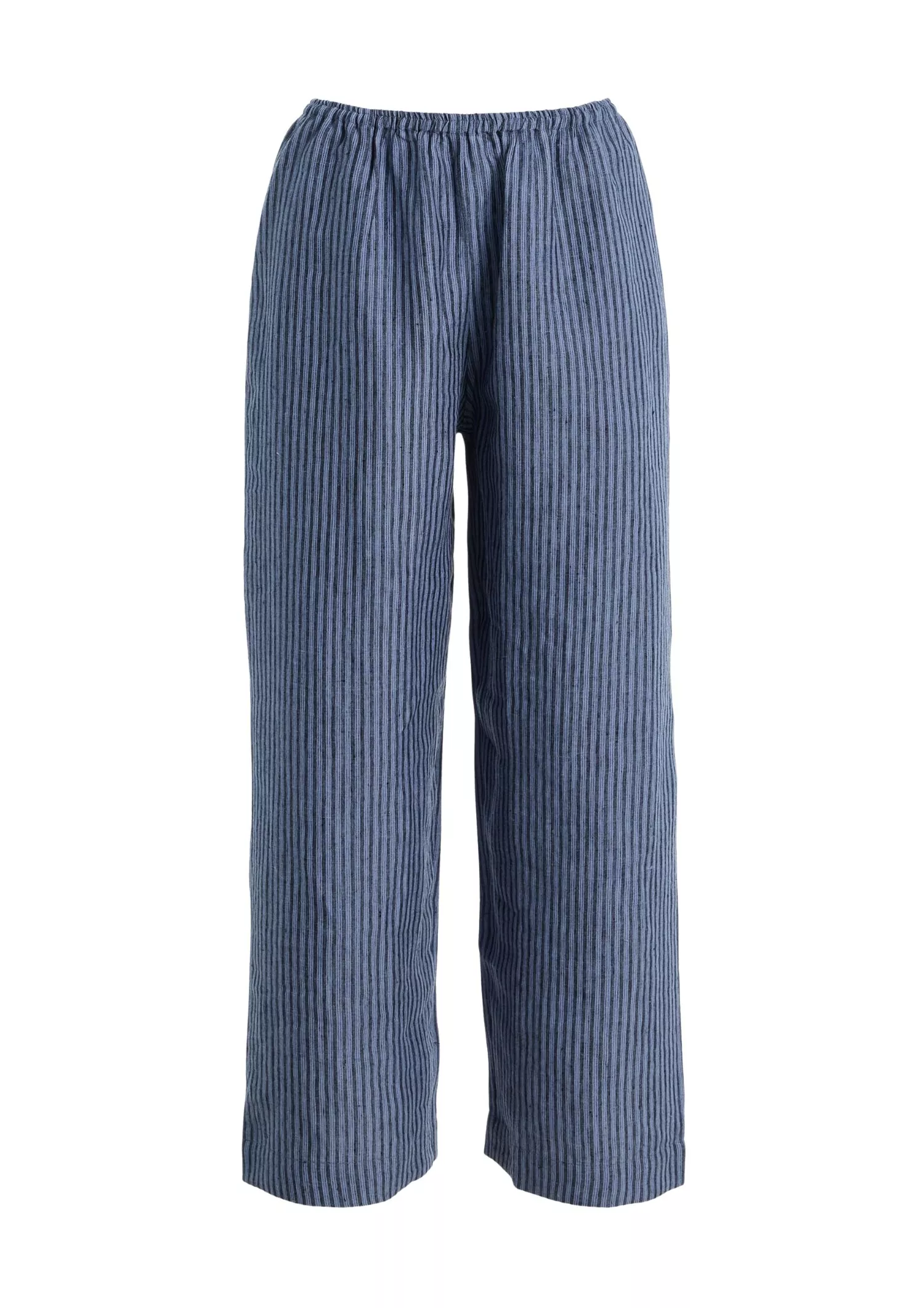 The best striped linen trousers - Deiji Studios - On a white background