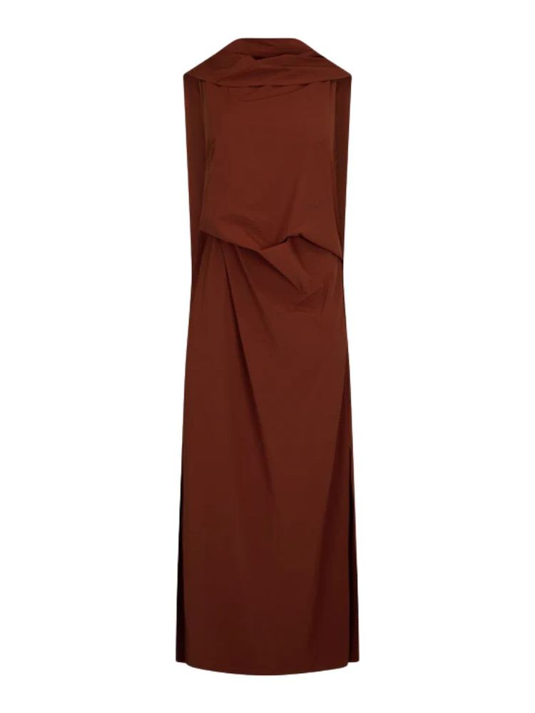 The best burgundy midi dress - Harris tapper - On a white background