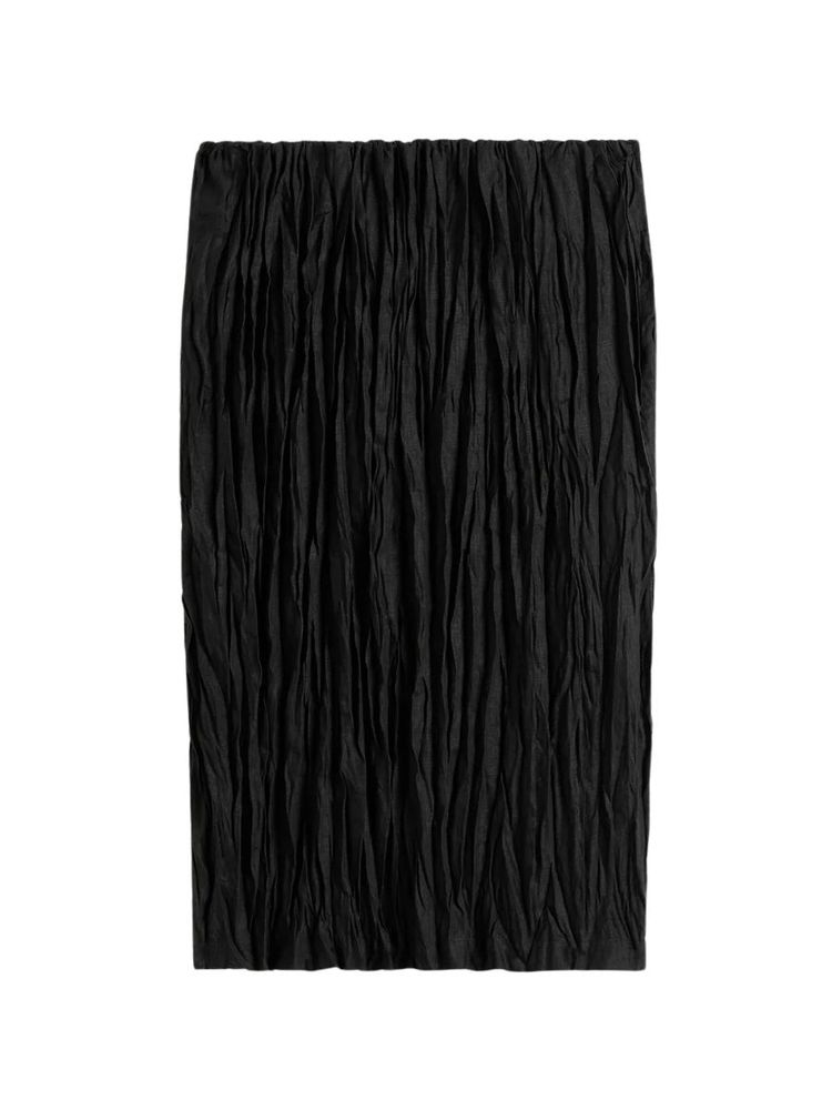 The best crinkled linen skirt - Toteme - On a white background