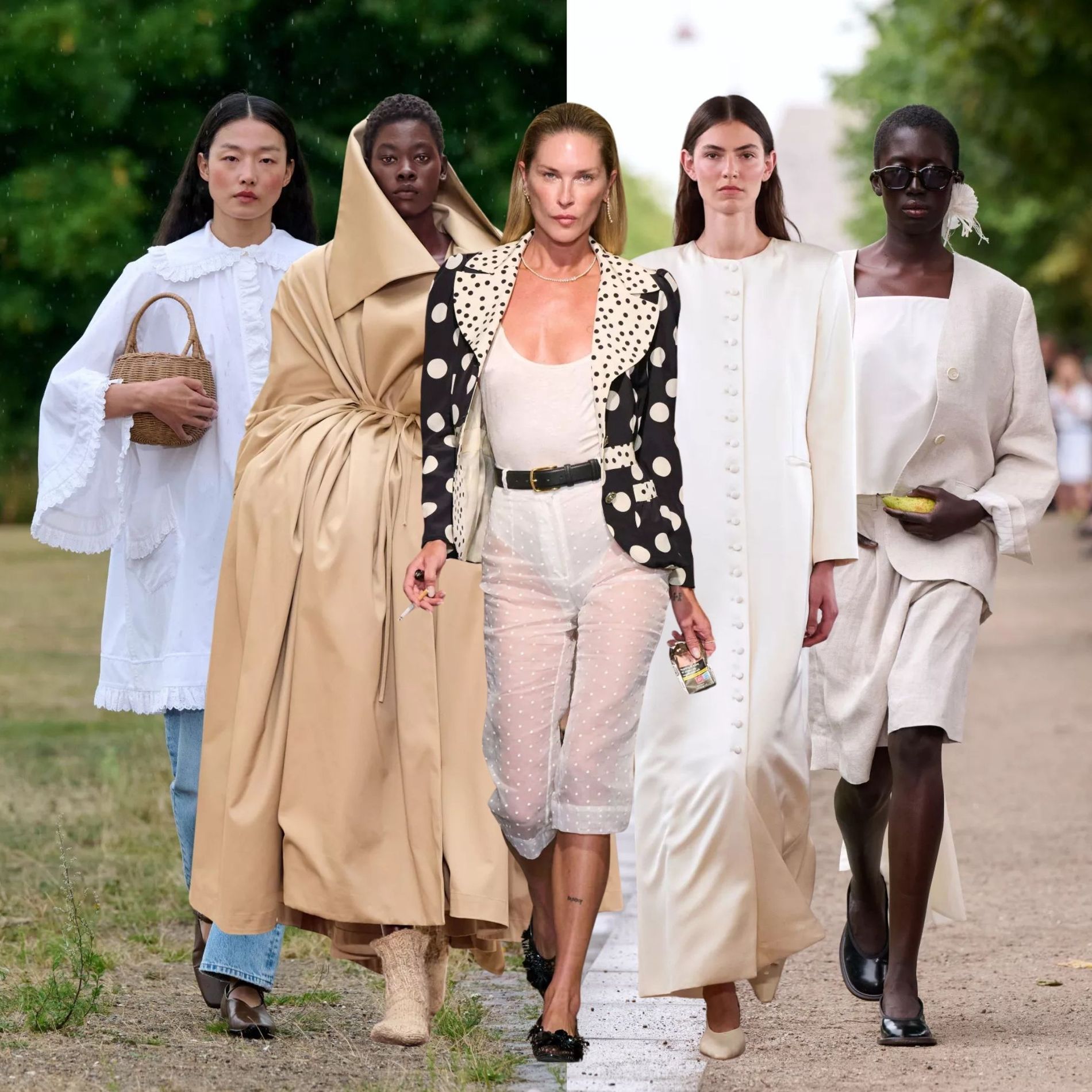 models walking down runways at Copenhagen Fashion Week