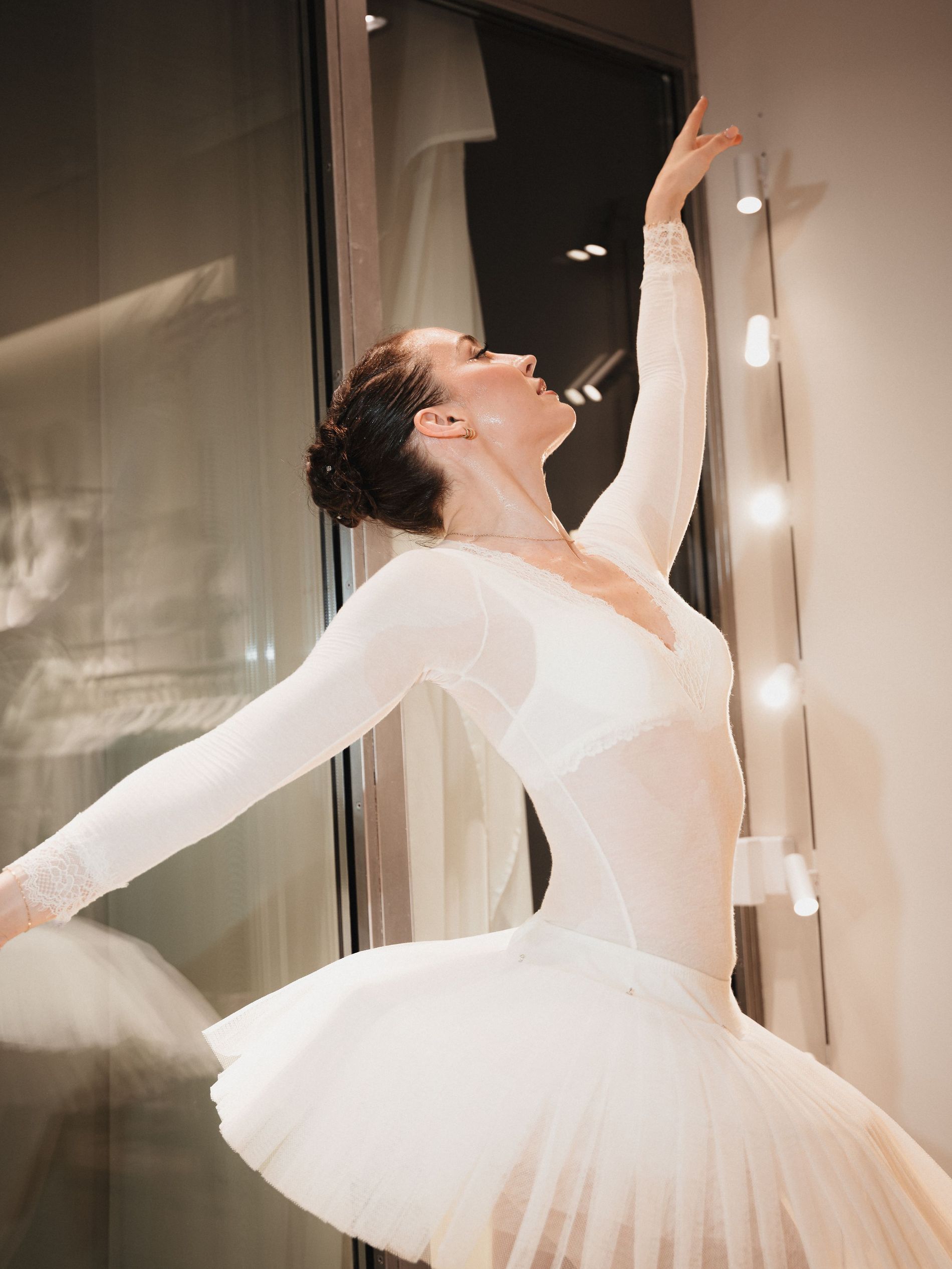 Ballerina performing at the Intimissimi X Vogue Scandinavia event