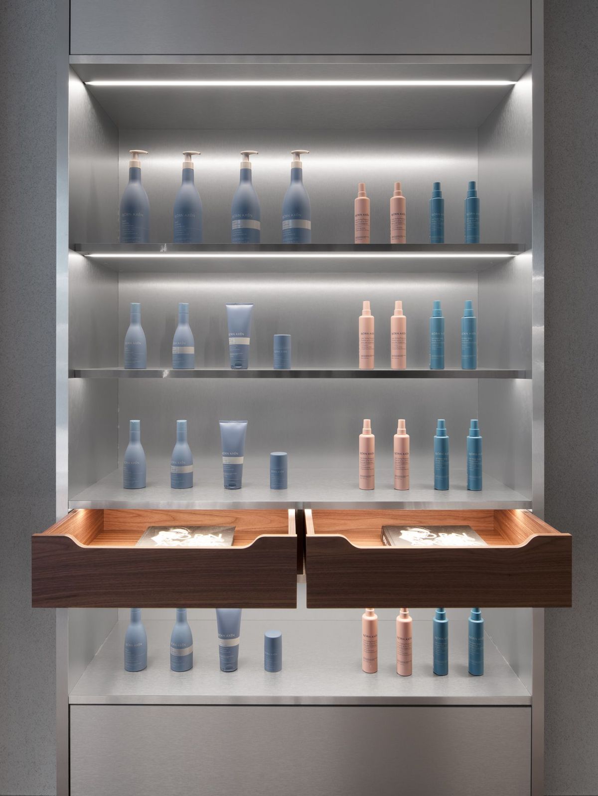 Products in the renewed Björn Axén Stockholm flagship salon