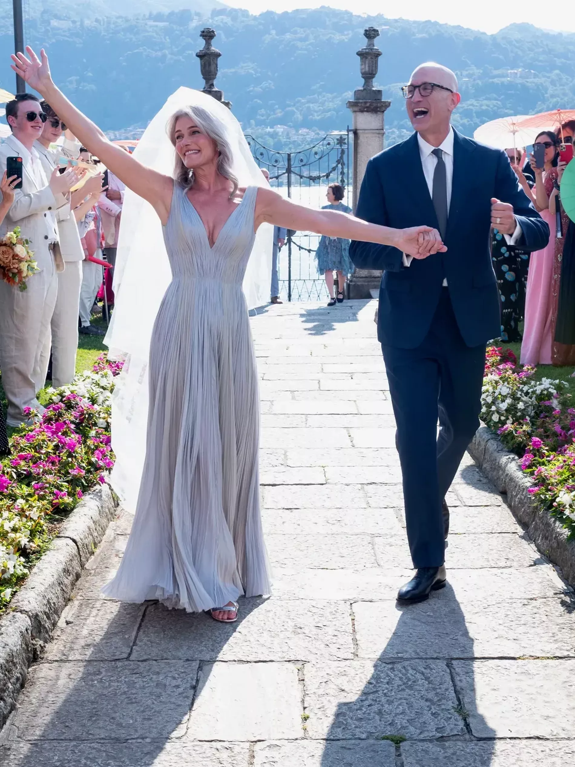 Paulina Porizkova Lakeside Italian Wedding to Jeff Greenstein