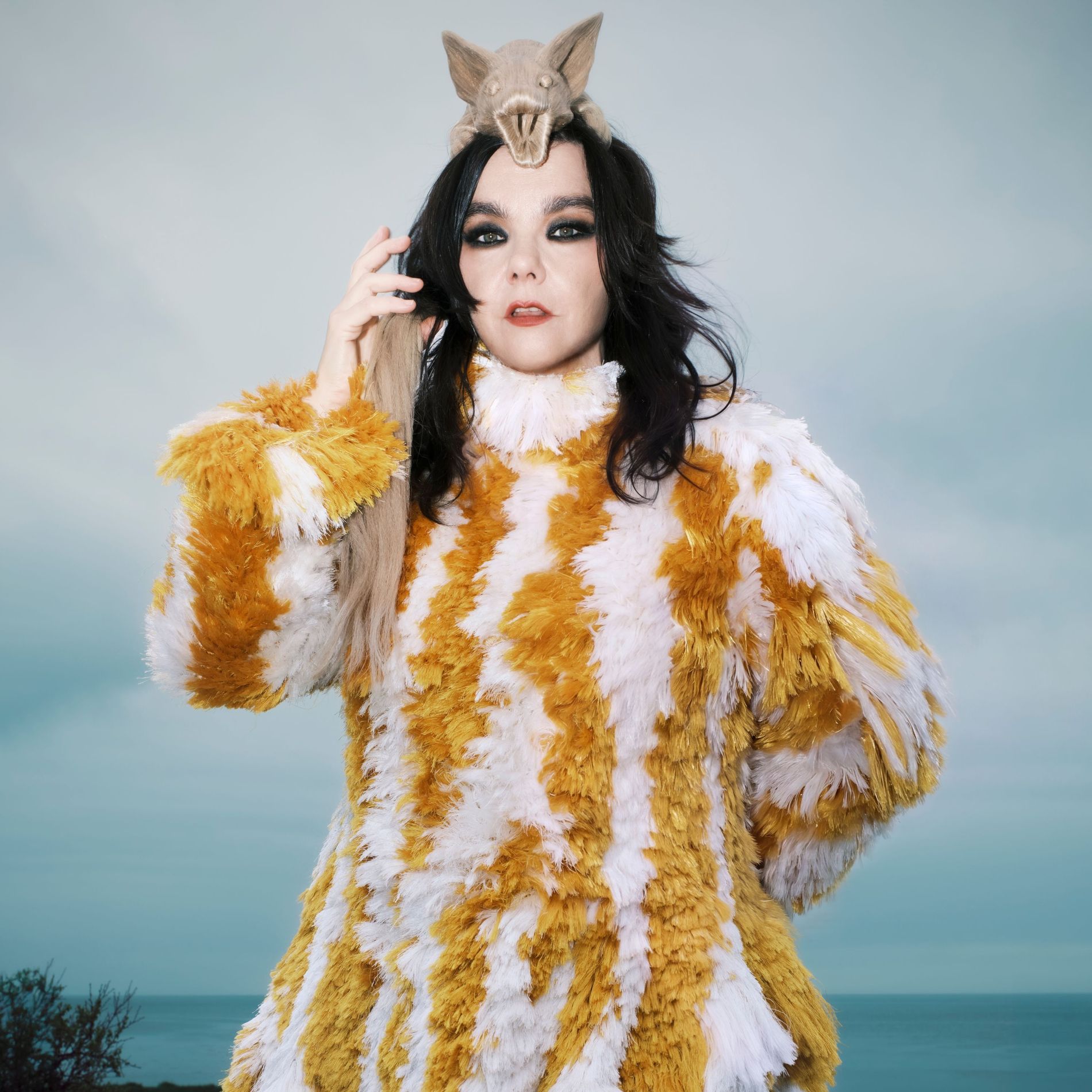 Björk in Bottega Veneta for Echolalia opening