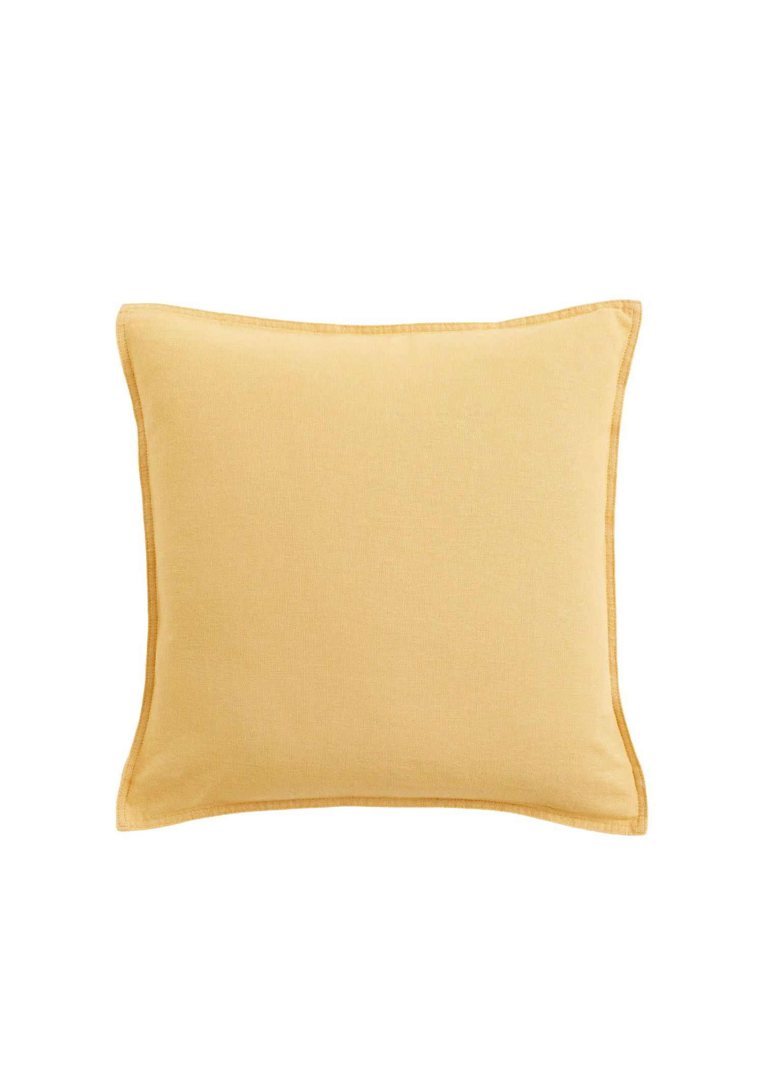 Butter yellow pillow