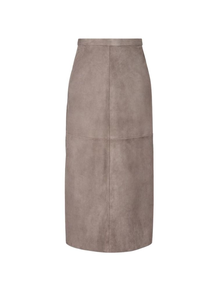 The best Suede midi skirt - Max Mara - On a white background