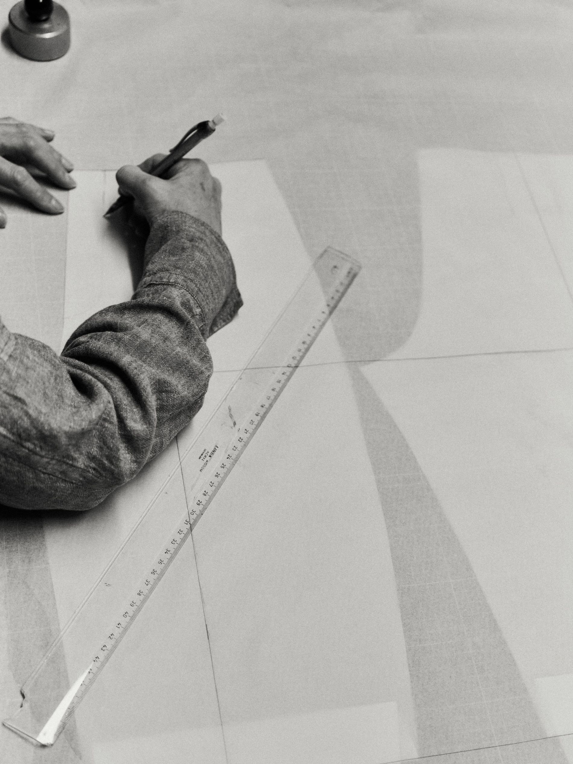 Drawing in the atelier 