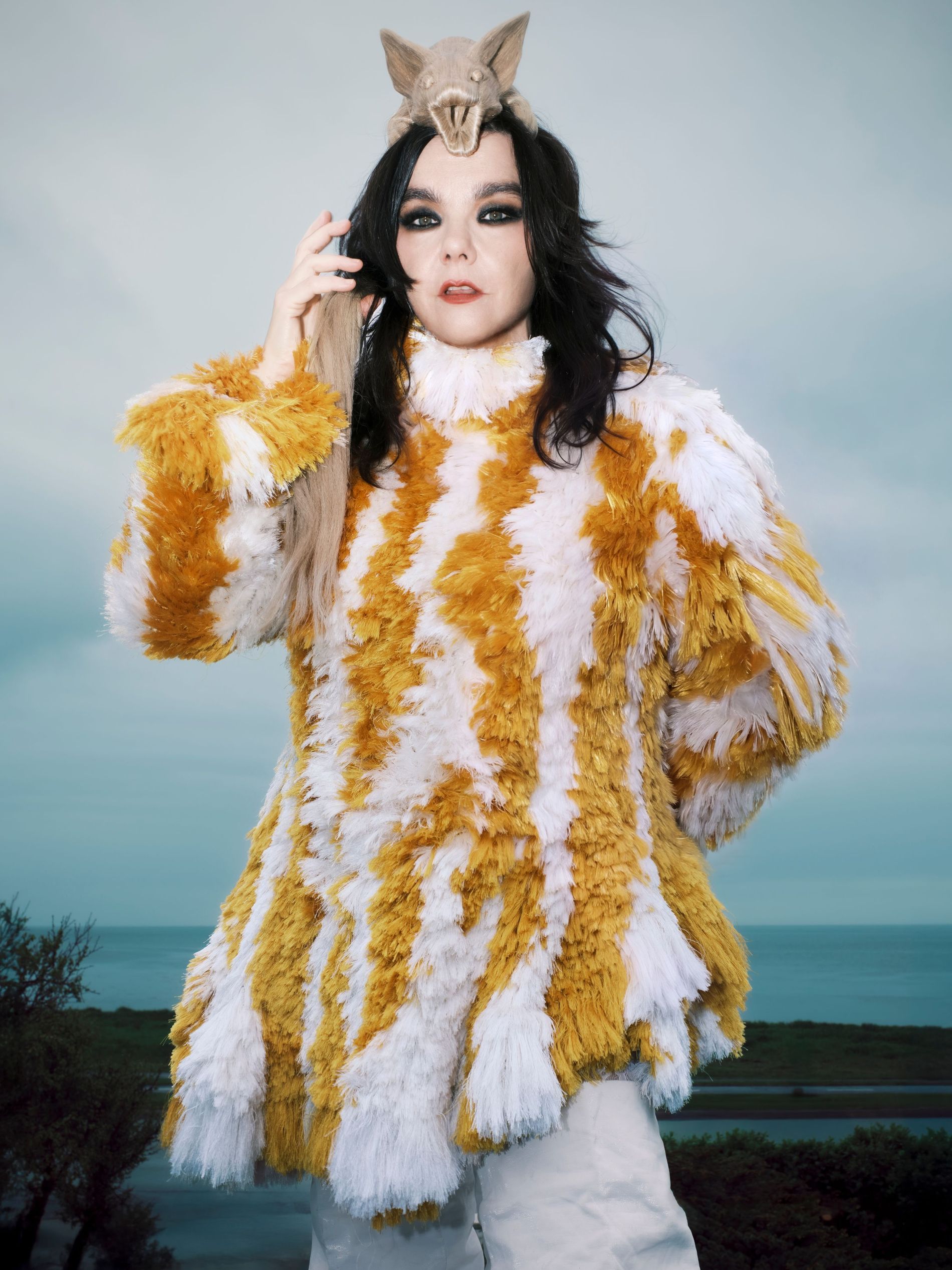 Björk in Bottega Veneta for Echolalia opening