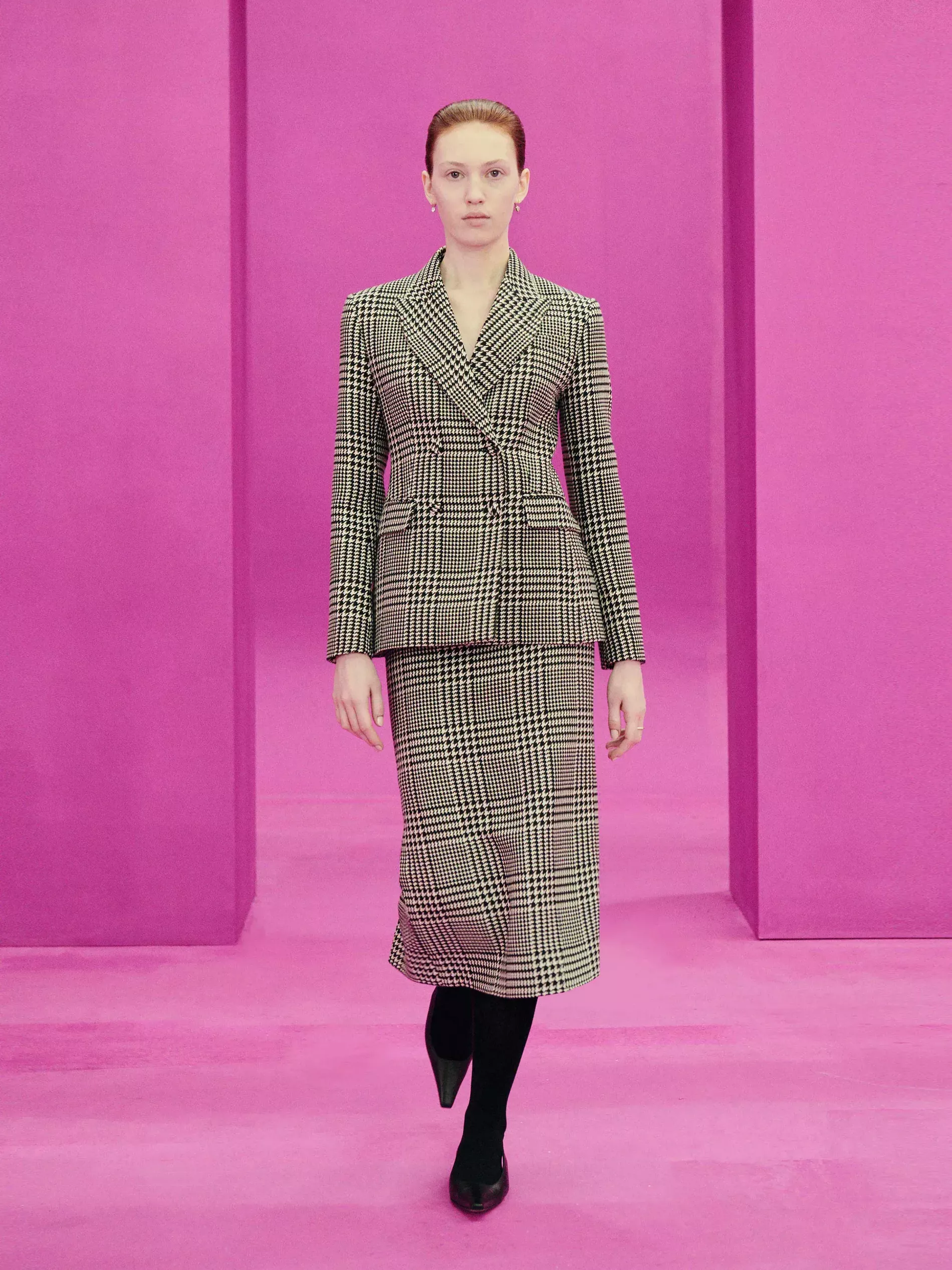 Check skirt suit Emilia Wickstead AW21