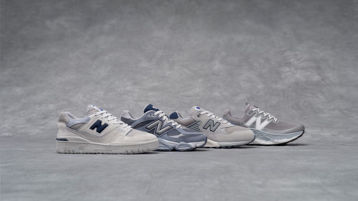 New balance deals sneakers grey