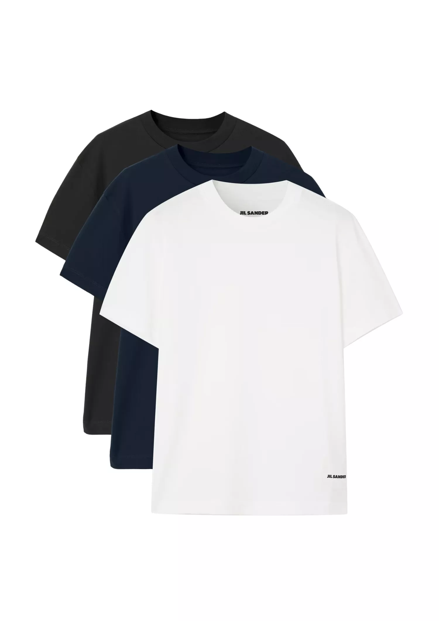 The best three-pack t-shirts - Jil Sander - On a white background