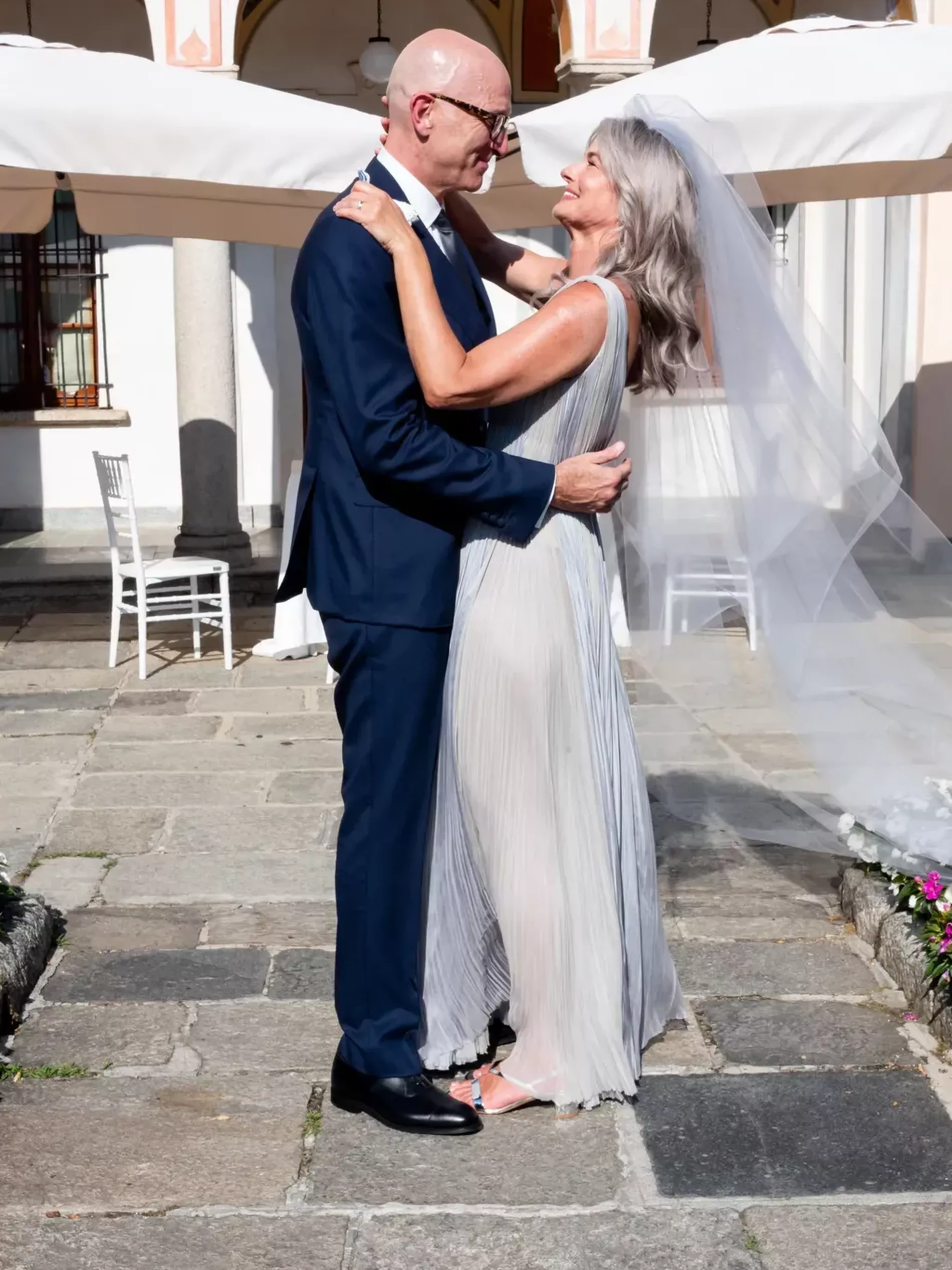 Paulina Porizkova Lakeside Italian Wedding to Jeff Greenstein