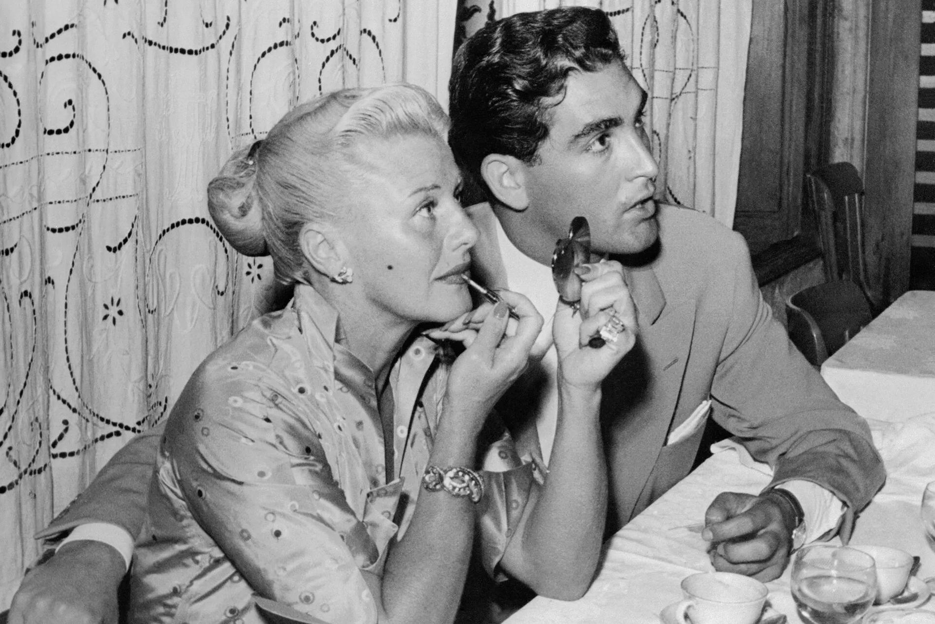 Ginger Rogers and Jacques Bergerac in 1952 at Venice Film Festival