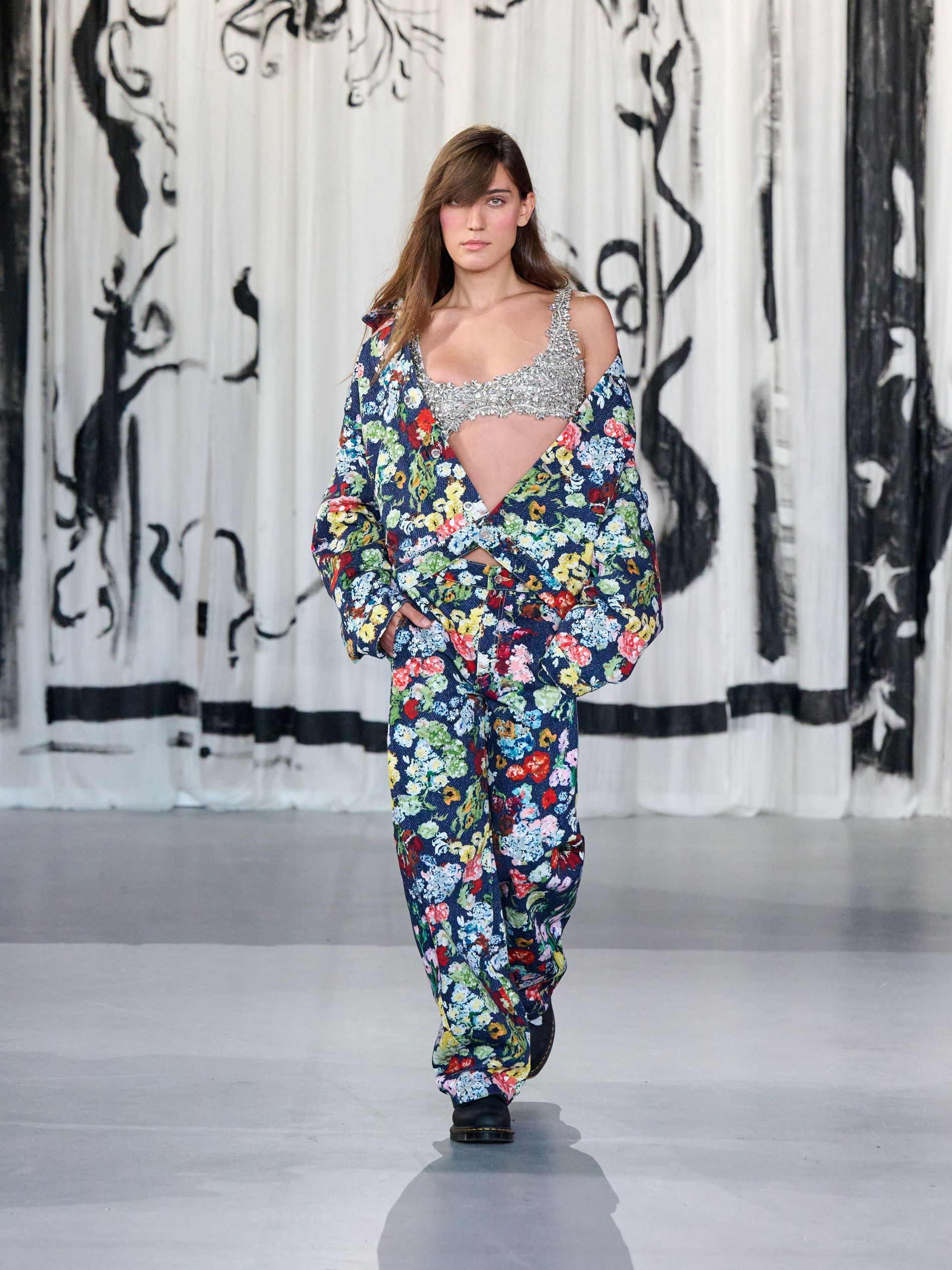 Model walks Stine Goya runway show at CPHFW SS27
