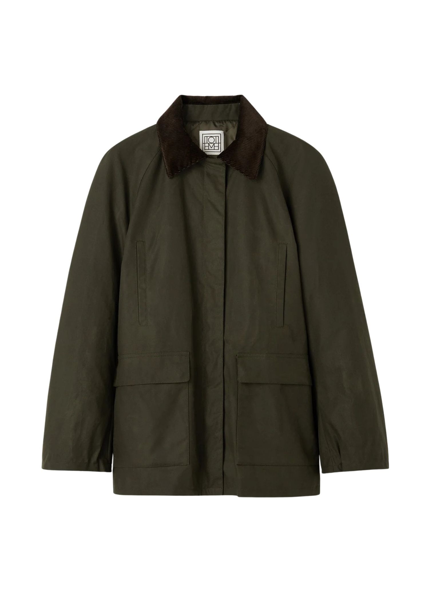 The best barn jacket by Toteme on a white background