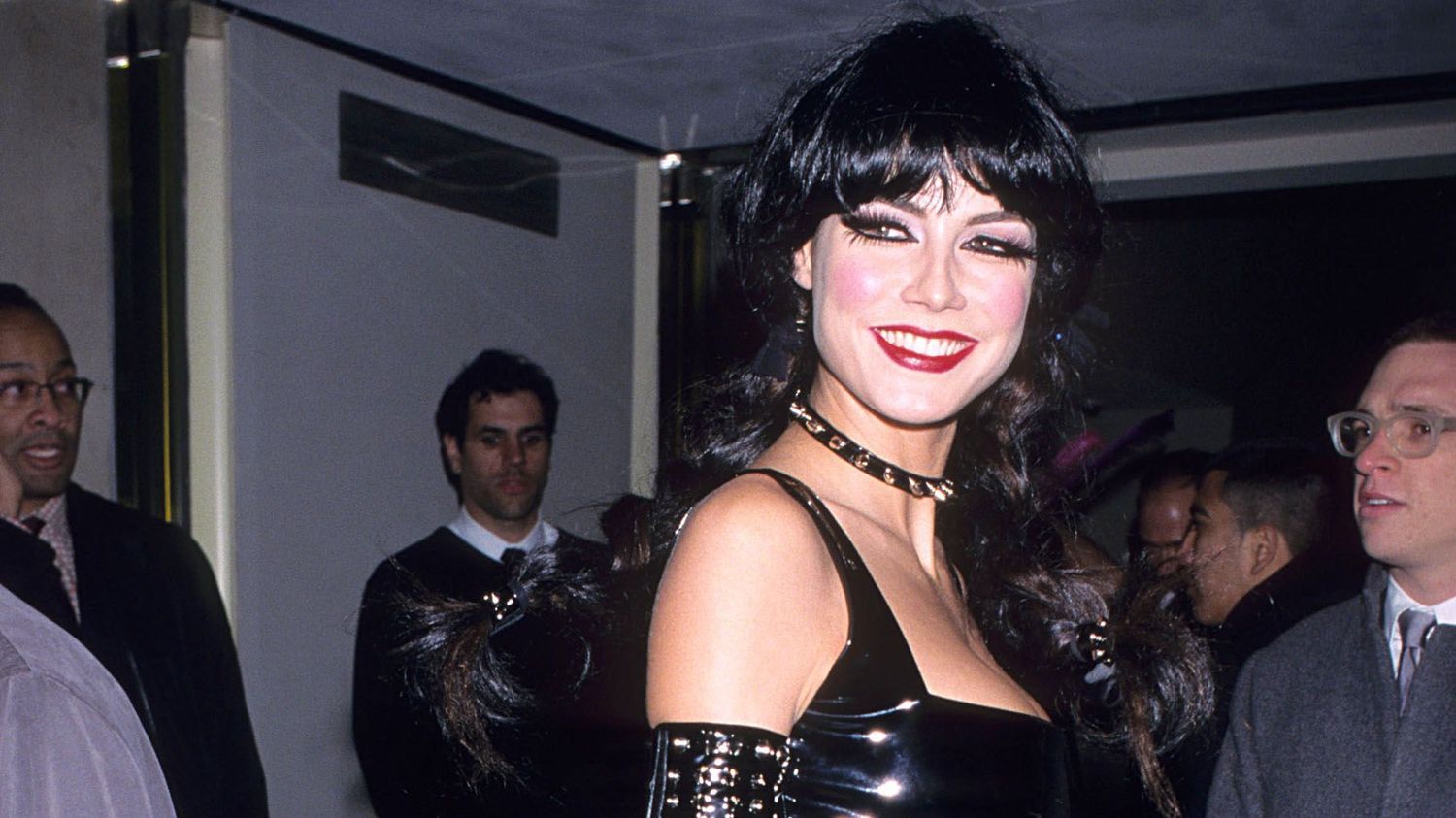 Heidi Klum dressed as goth Pippi Longstocking for Halloween