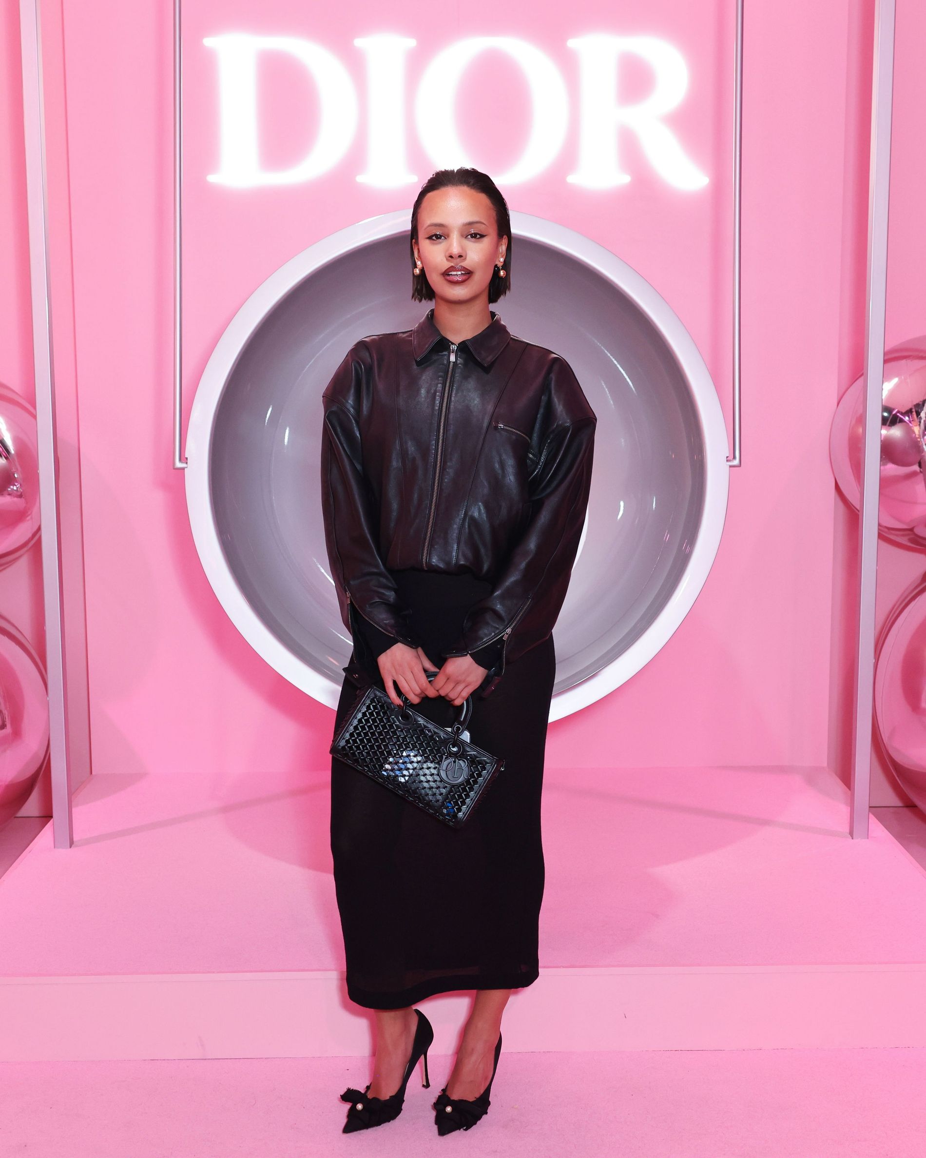 Alisha Boe looking stunning at a Dior event