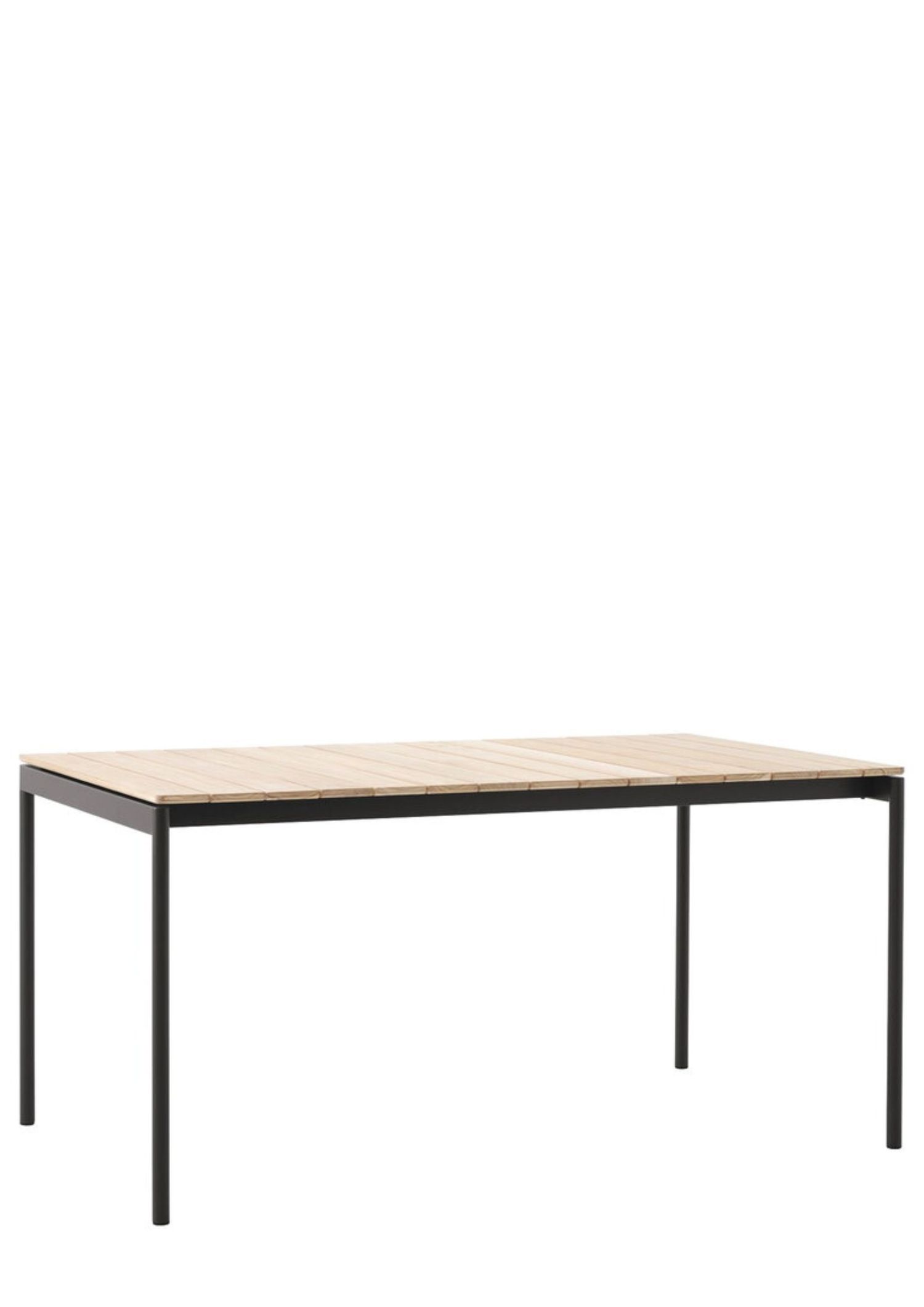 Rectangular outdoor dining table