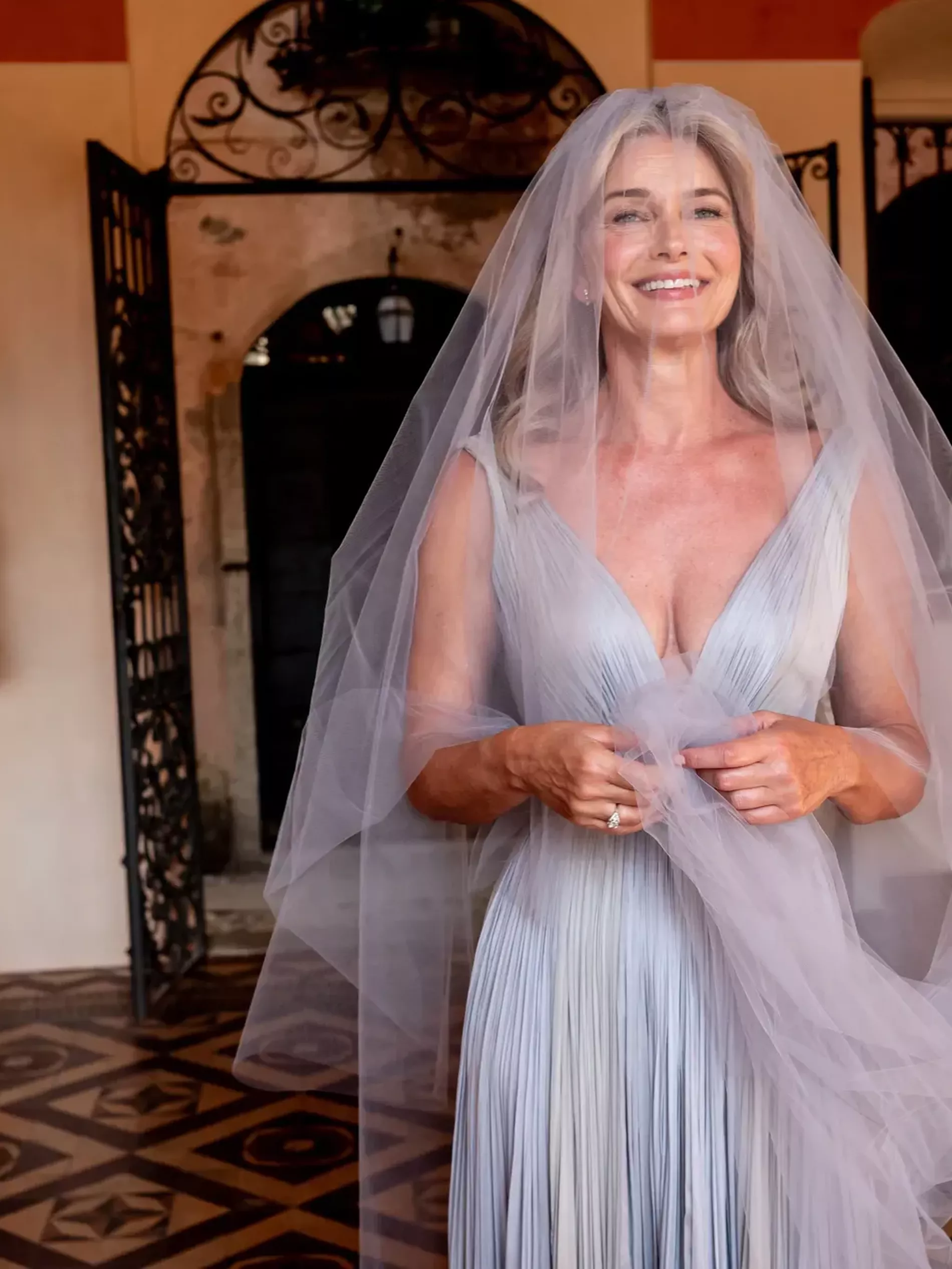 Paulina Porizkova Lakeside Italian Wedding to Jeff Greenstein