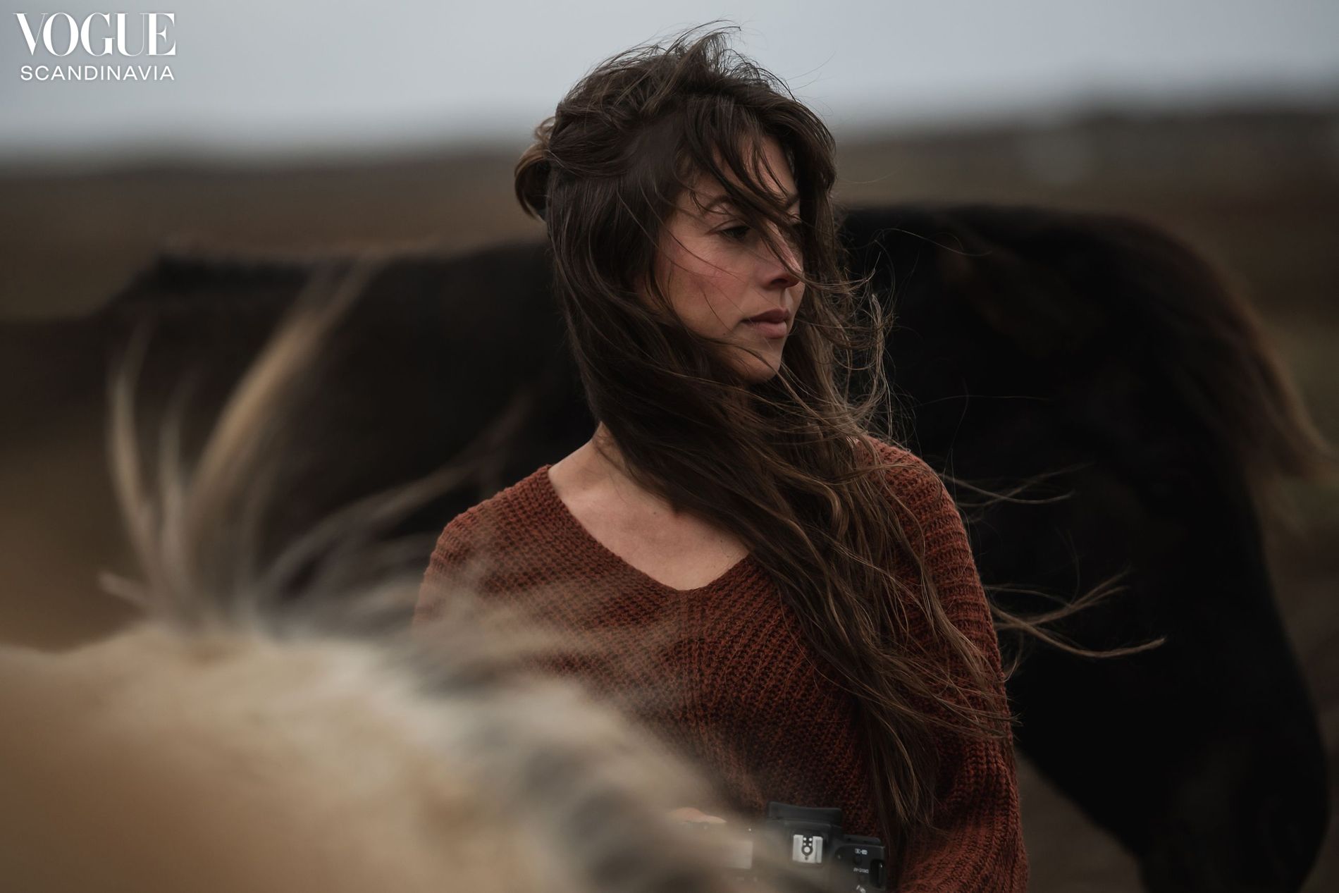 A woman captured in Iceland