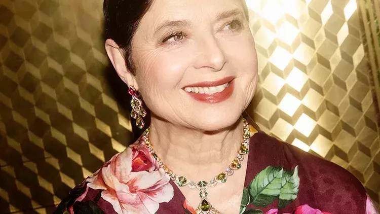 Isabella Rossellini getting ready for the BAFTAs.webp