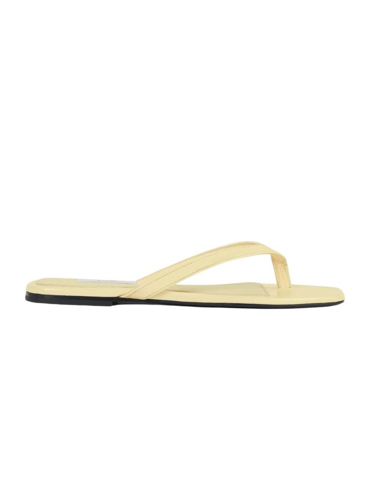 The best yellow flip flop sandal - Toteme - On a white background