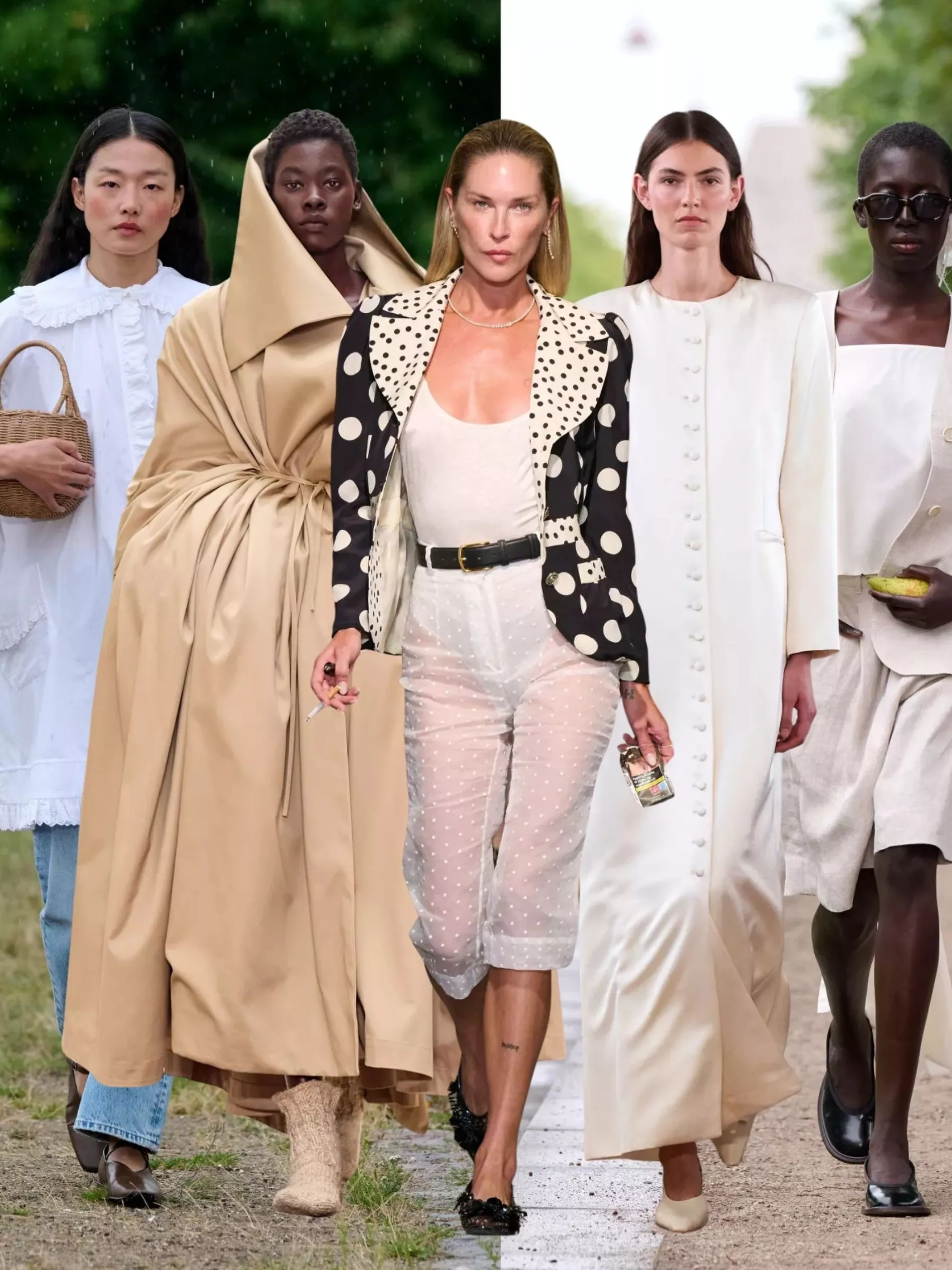 models walking down runways at Copenhagen Fashion Week