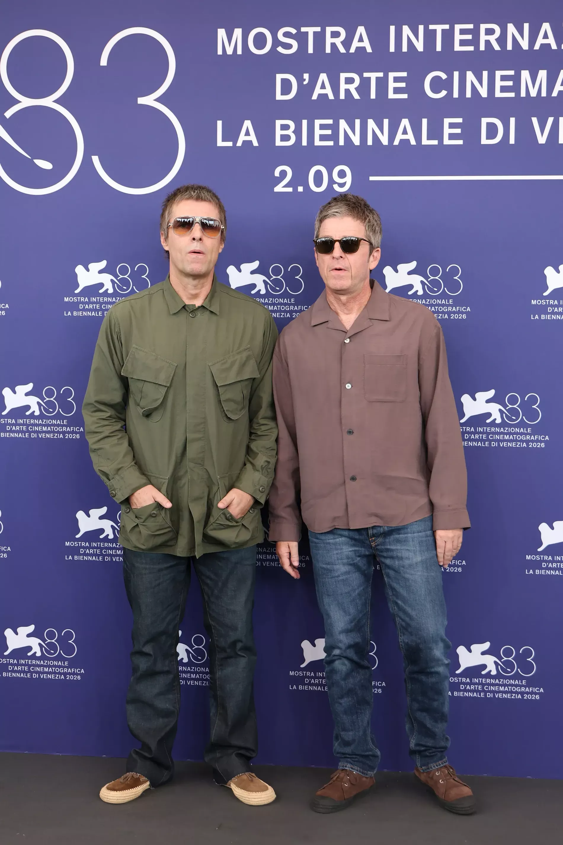 Liam and Noel Gallagher at Venic Film Festival