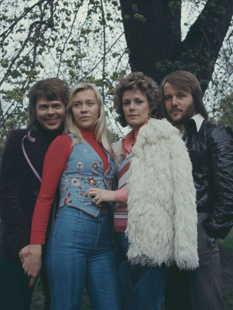 Abba promote their single 'Waterloo' in Copenhagen, Denmark in 1974