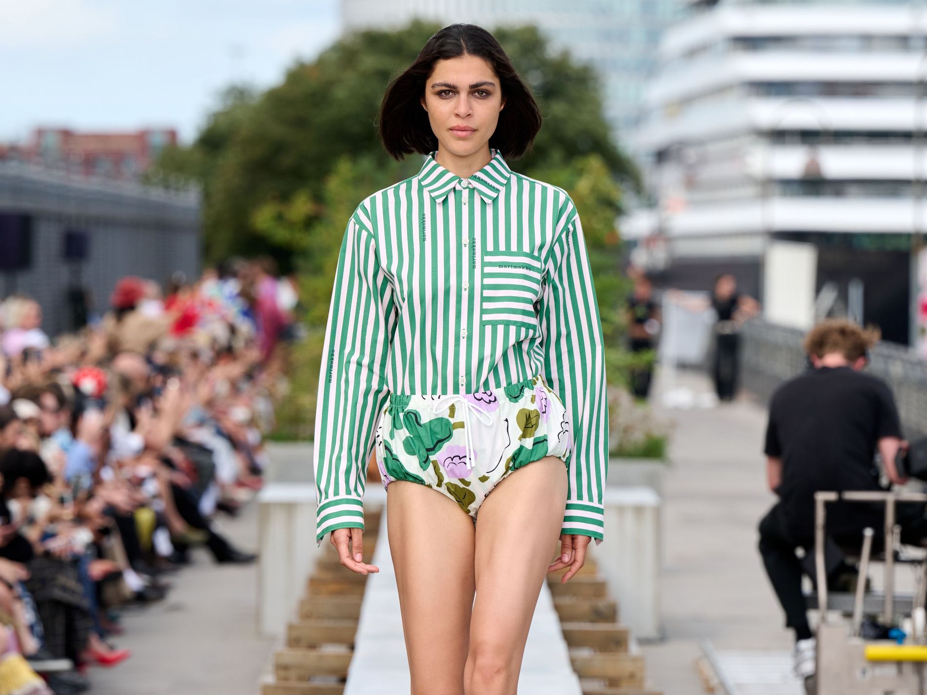 Model walks the Marimekko SS26 runway show - Copenhagen Fashion Week