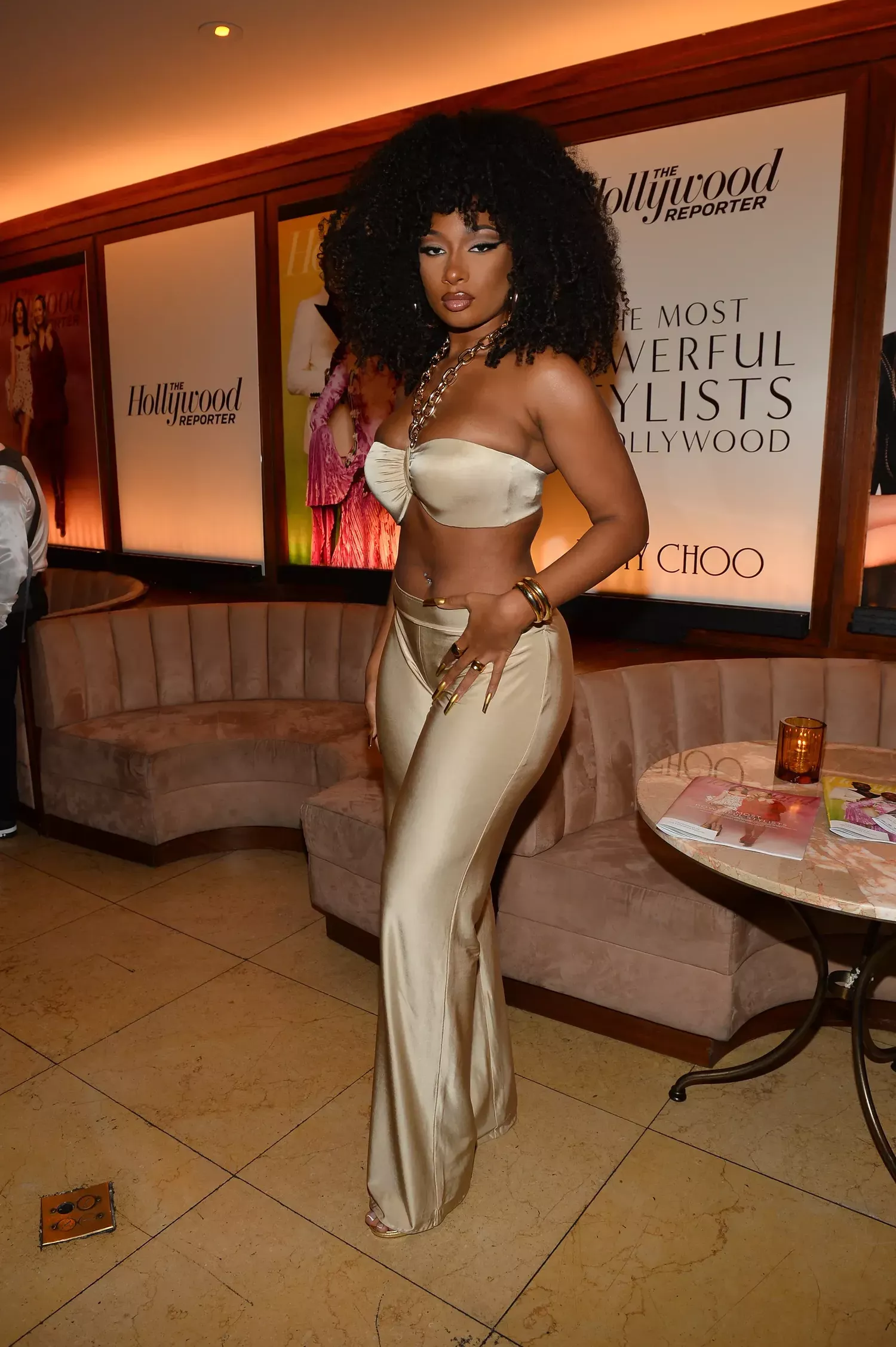 Megan Thee Stallion in spring/ summer 1997 Paco Rabanne for The Hollywood Reporter’s Power Stylists dinner