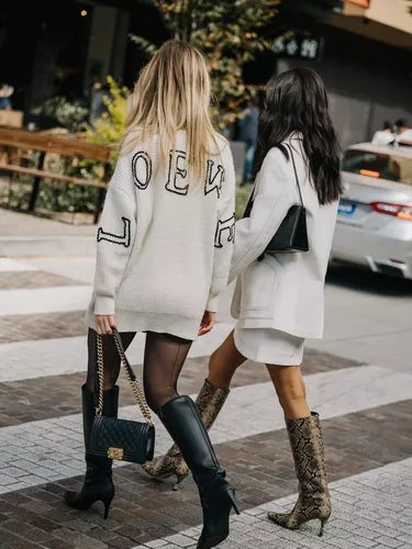 White gogo boots outfit clearance