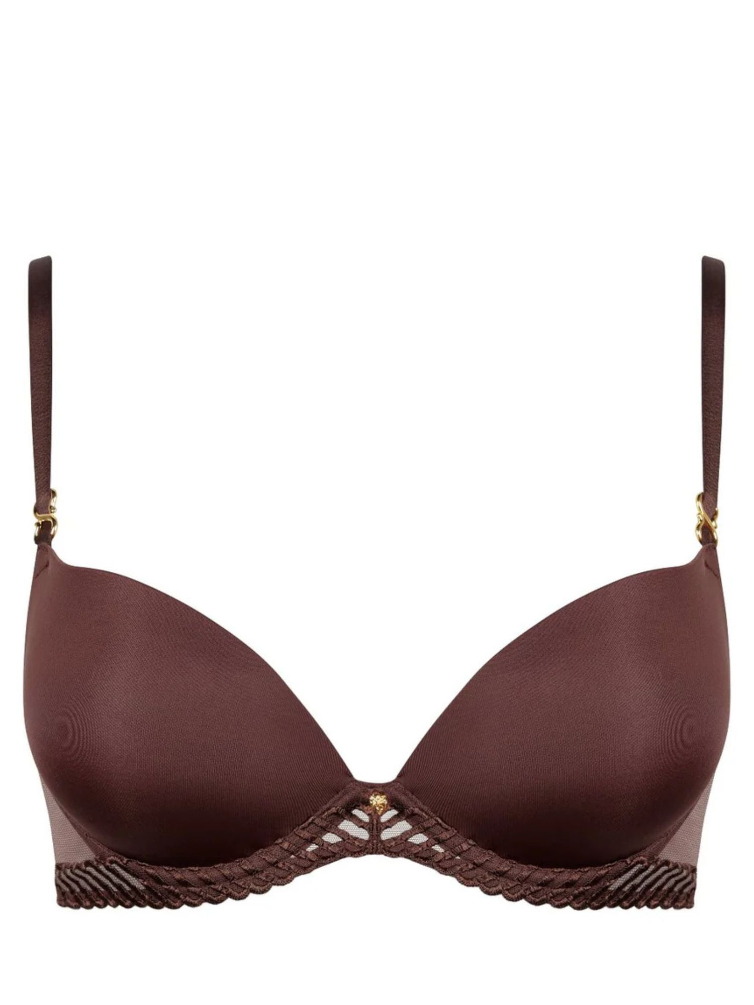 Moulded brown push-up bra
