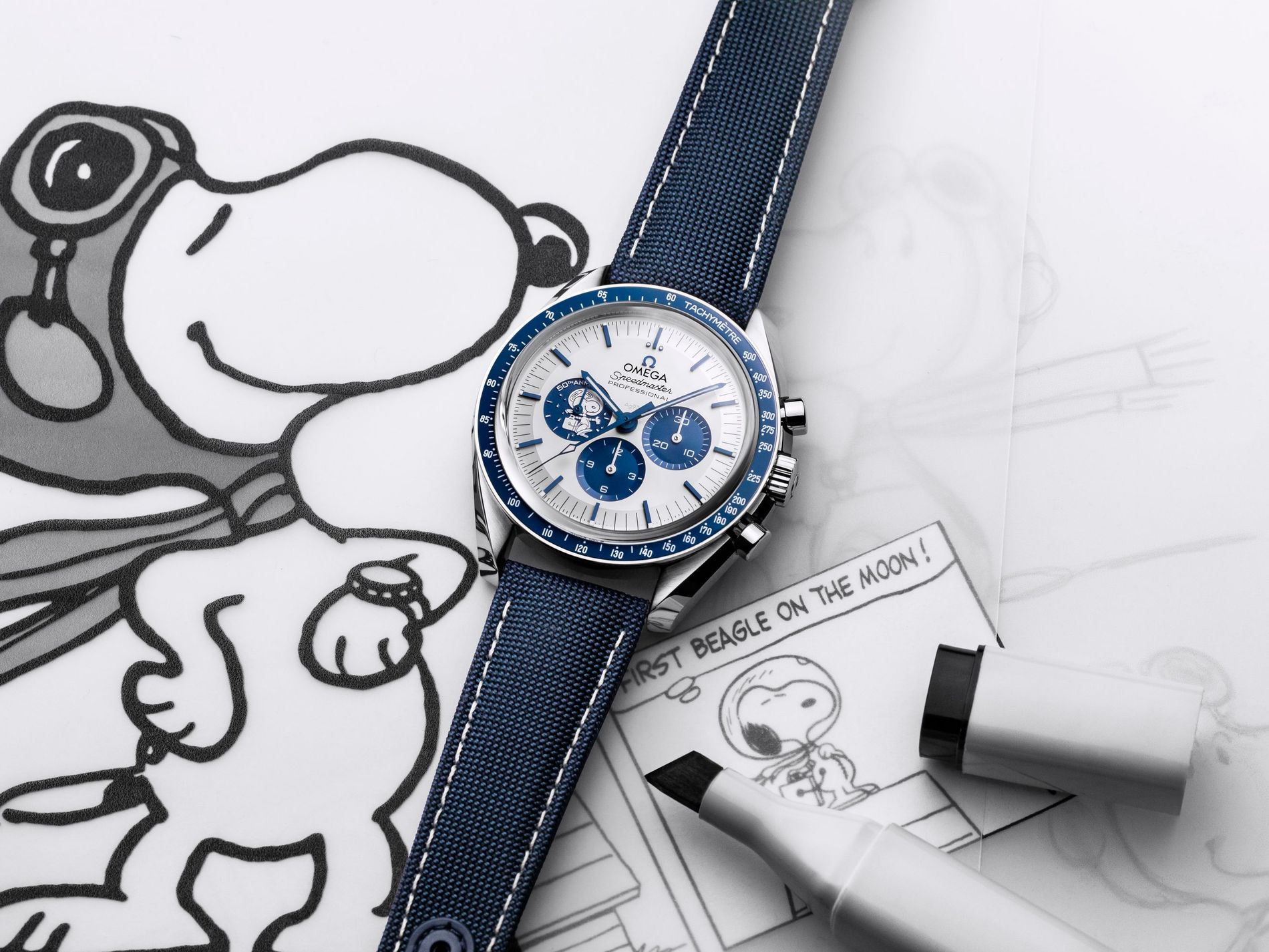 Omega Apollo 13 Snoopy watch