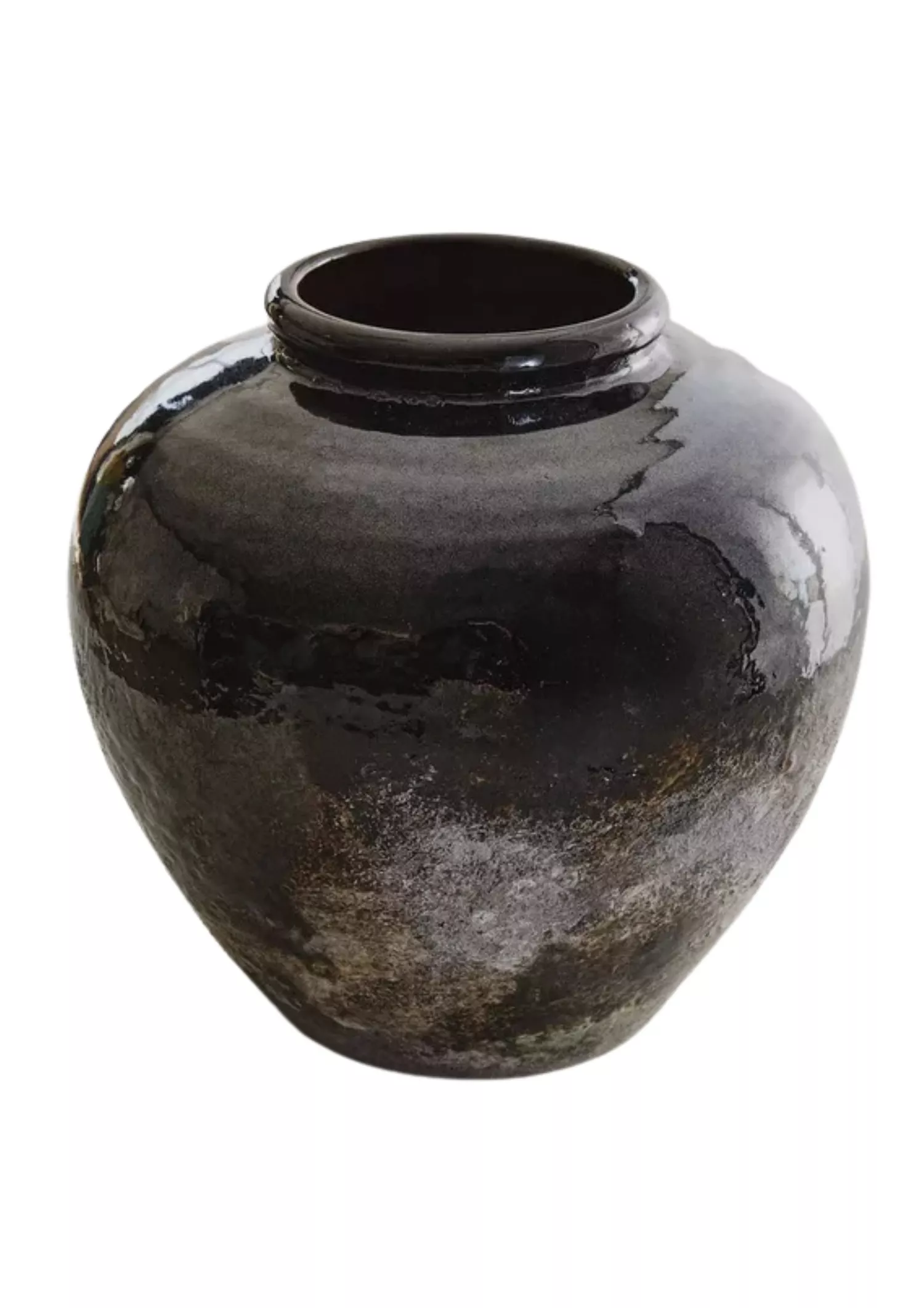 The best black stoneware vase - Zara Home - On a white background