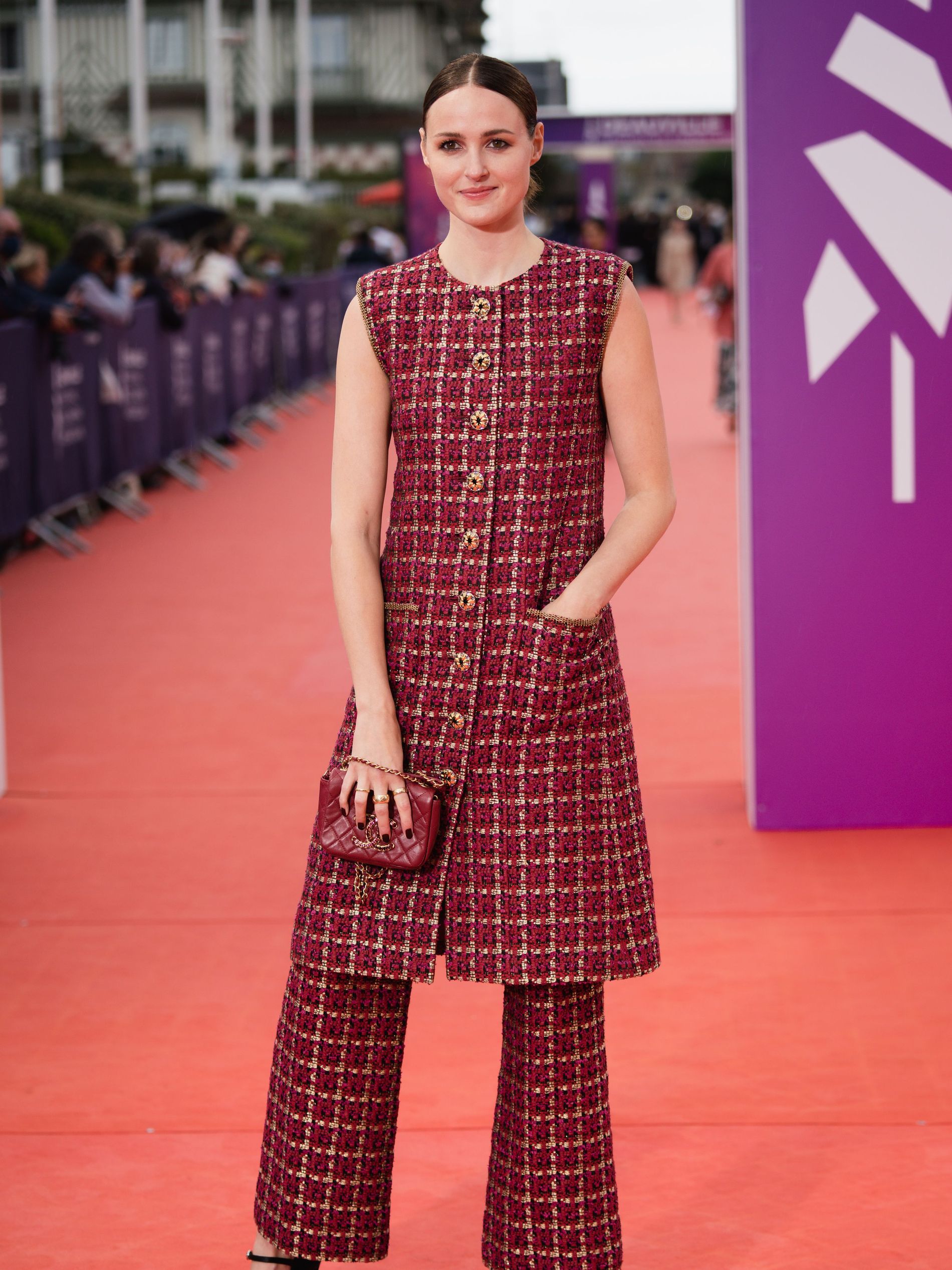 Renate Reinsve attends the "Dune" red carpet during the 47th Deauville American Film Festival