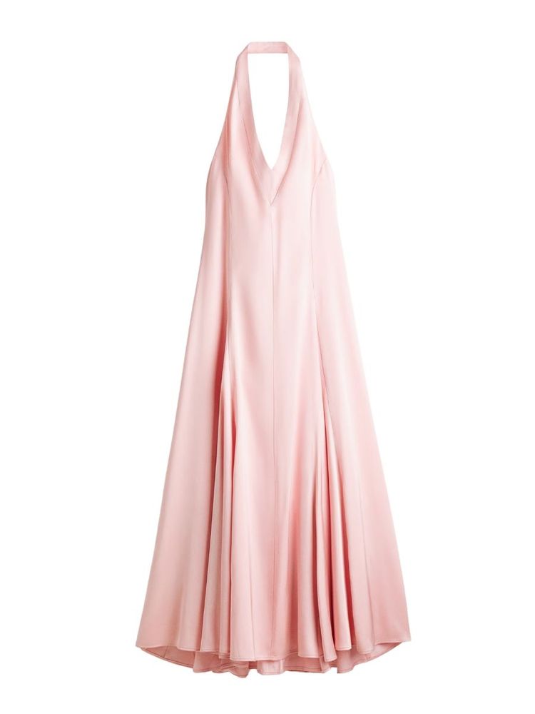 The best pink satin dress by H&M 2026 on a white background