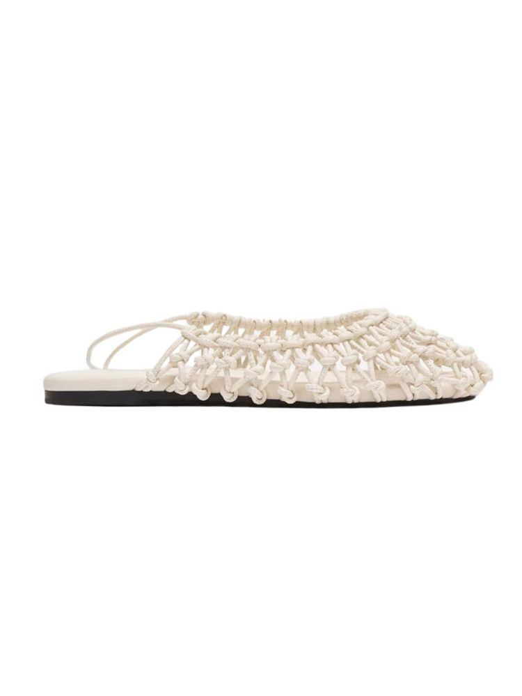 The best braided leather slingbacks - Arket - On a white background
