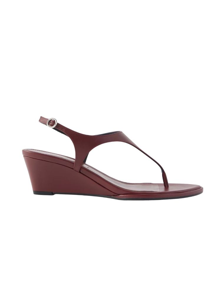 The best leather wedge sandals - Aeyde - On a white background