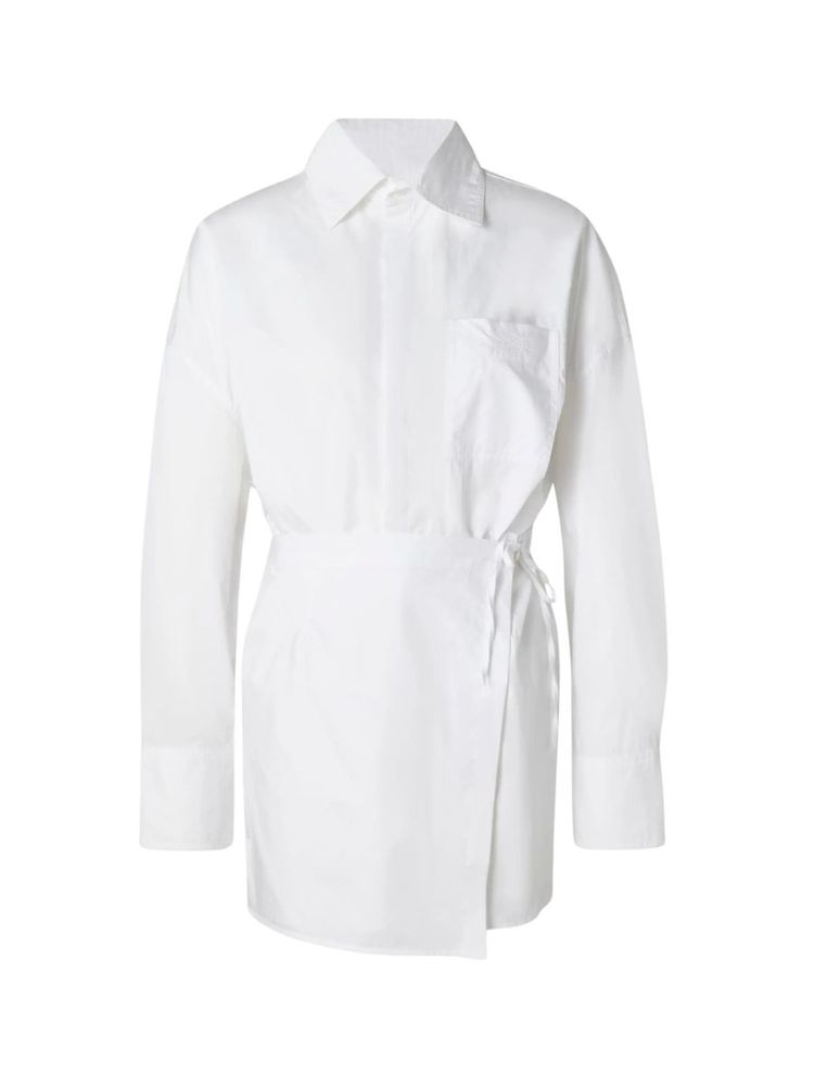 The best mini white shirt dress - By Malina - On a white background
