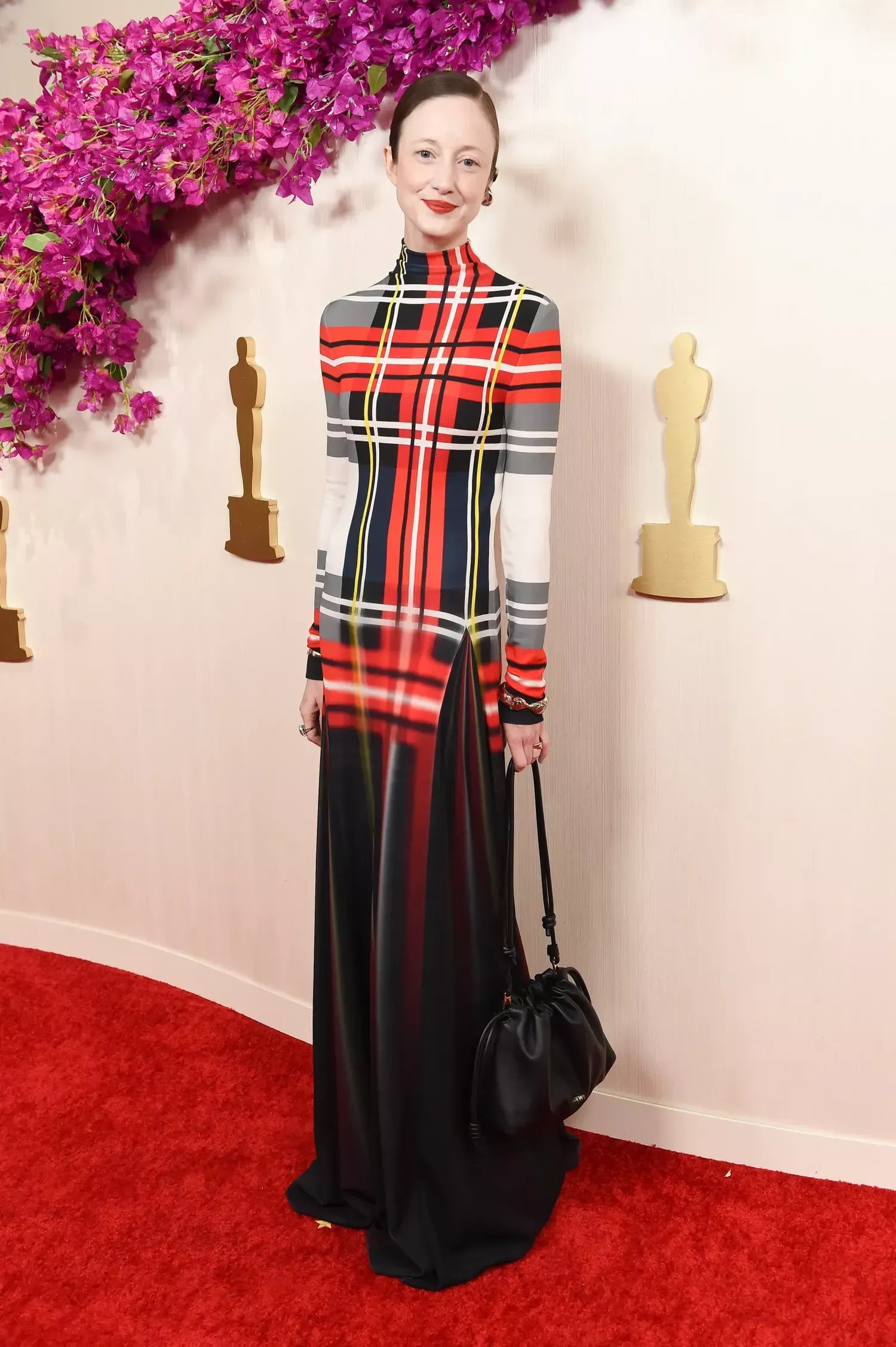 Andrea Riseborough in Loewe on the Oscars red carpet 2024