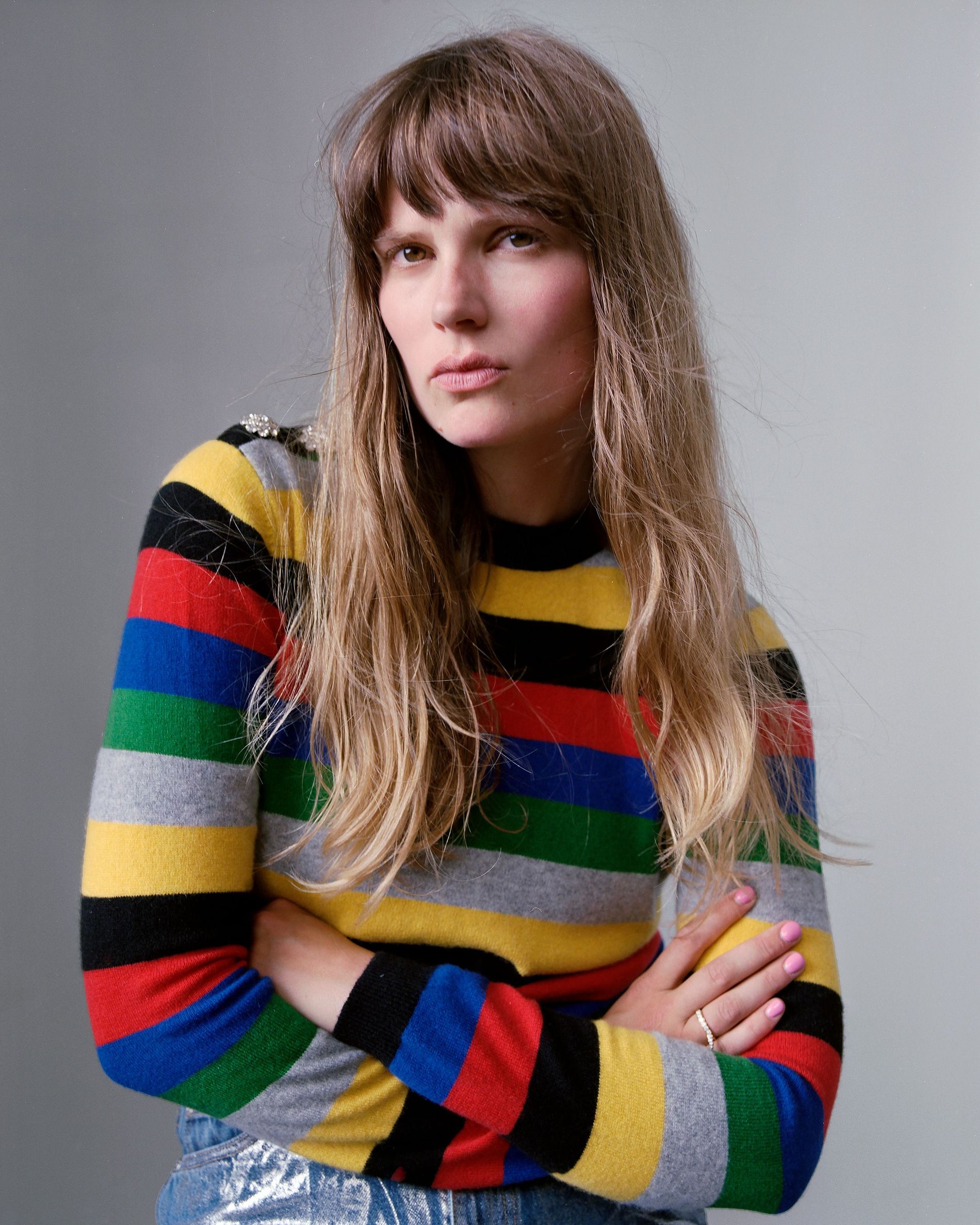 Ganni rainbow clearance sweater