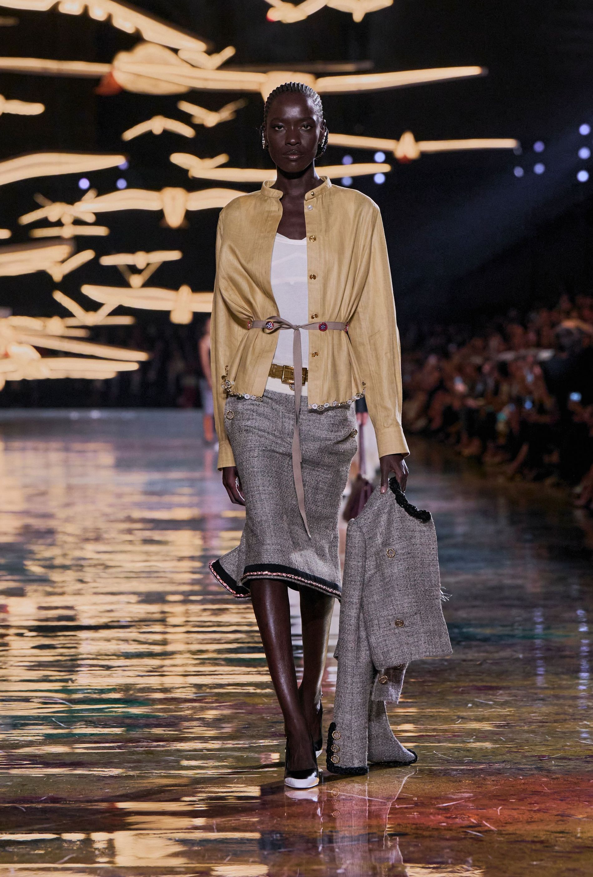 Model walking the Chanel Spring/Summer 2027 runway collection