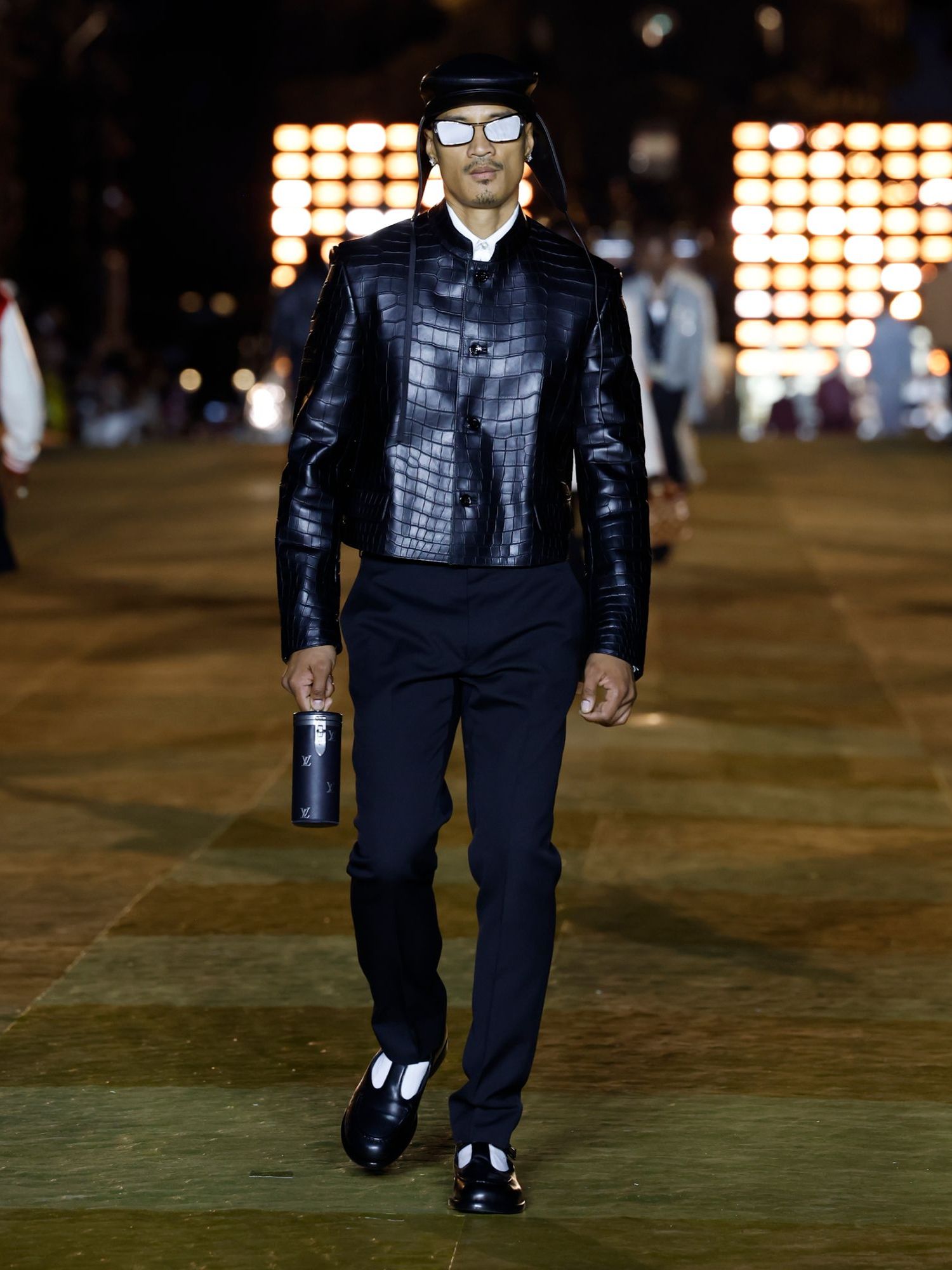 Louis Vuitton Men Leather Jacket