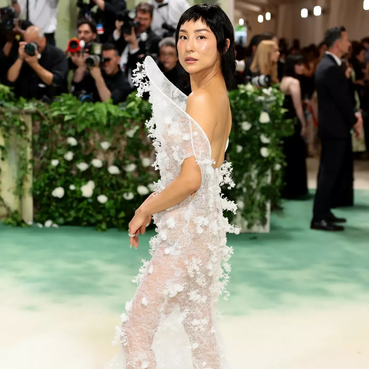 Greta Lee in Loewe