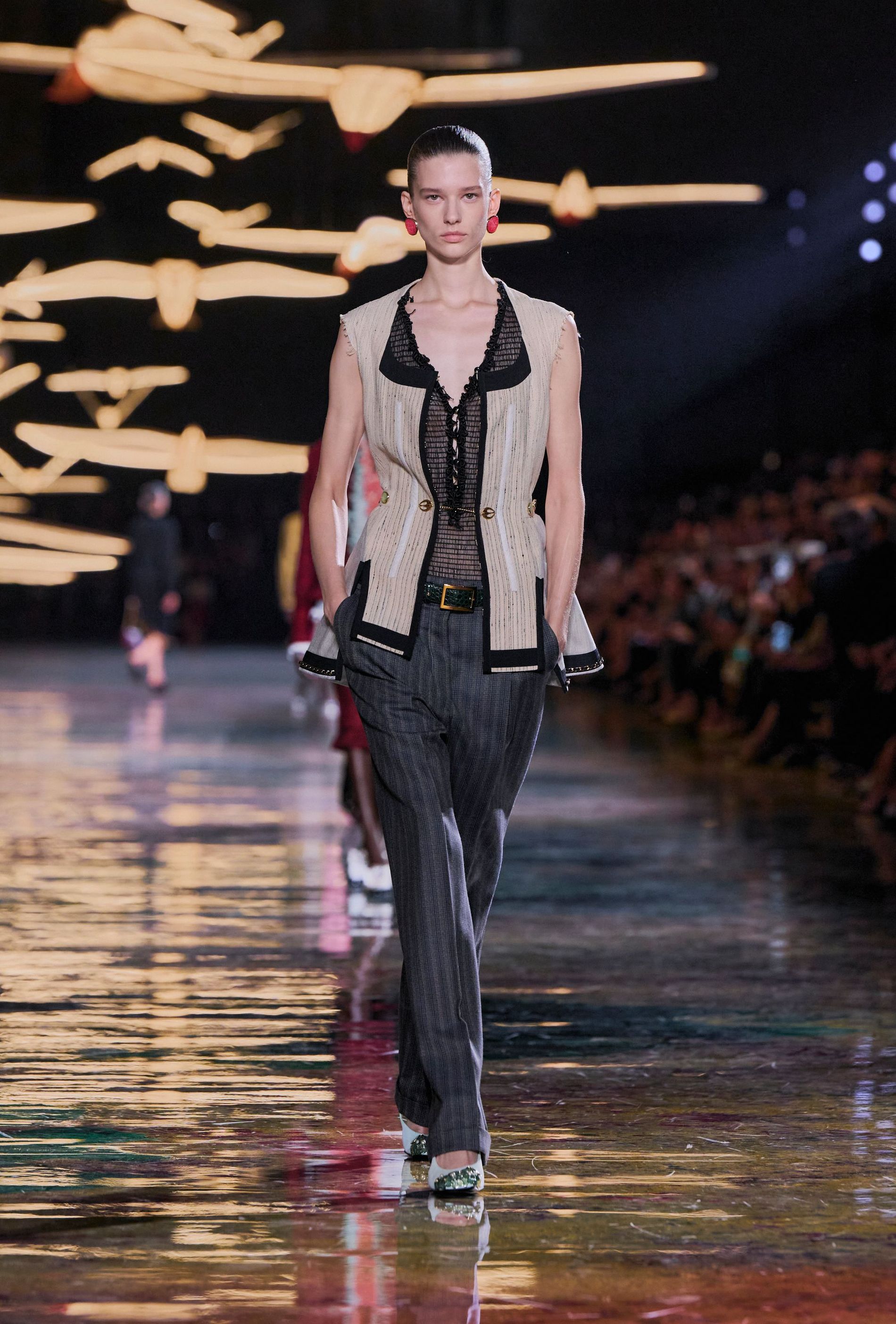 Model walking the Chanel Spring/Summer 2027 runway collection