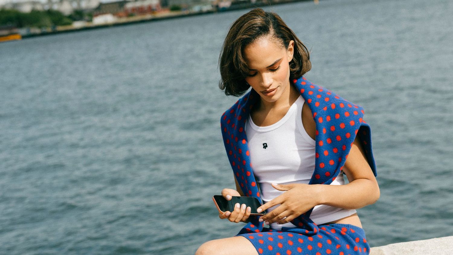 Acclaimed British actress Yasmin Finney at the SS27 Marimekko show