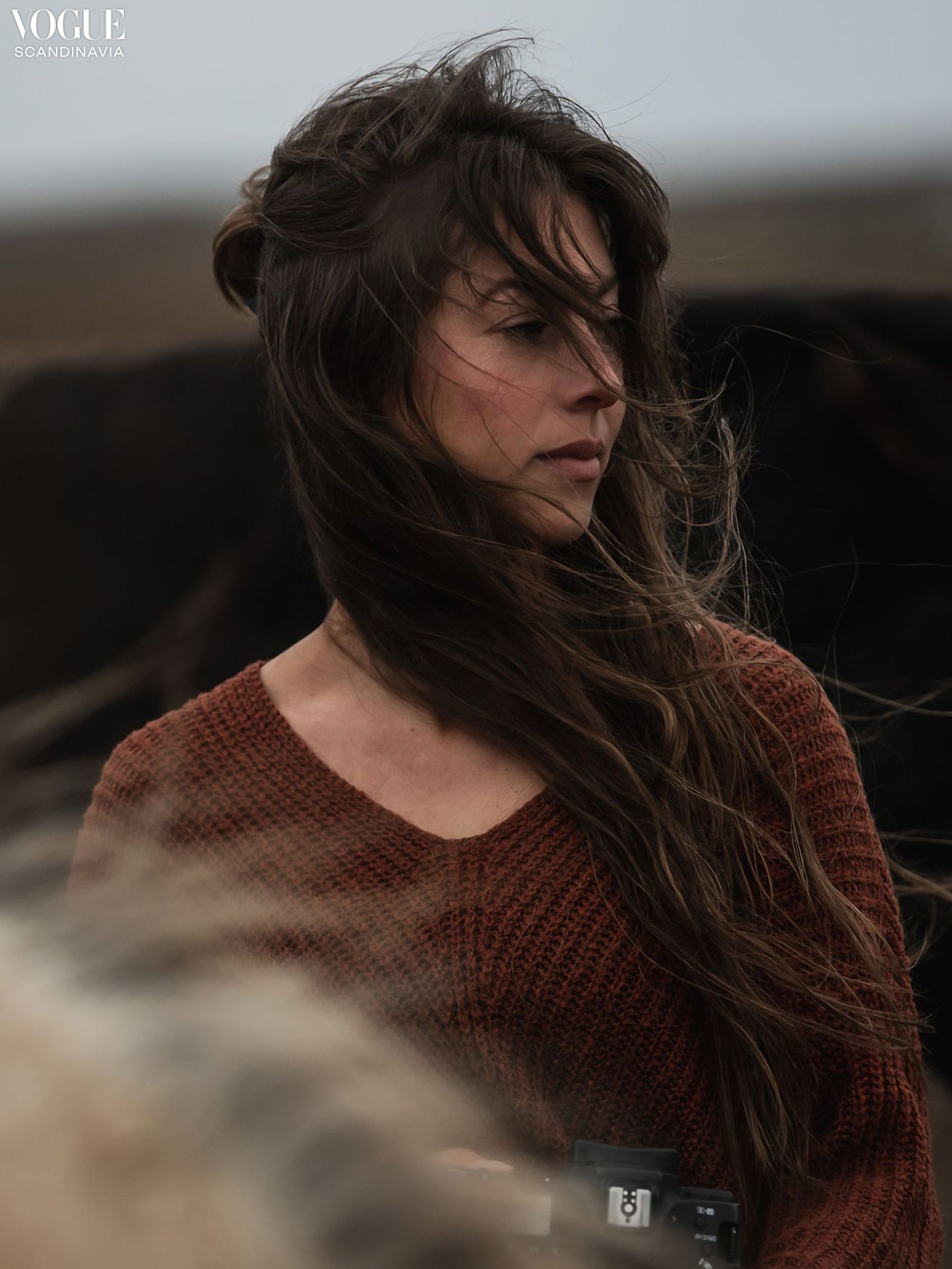 A woman captured in Iceland