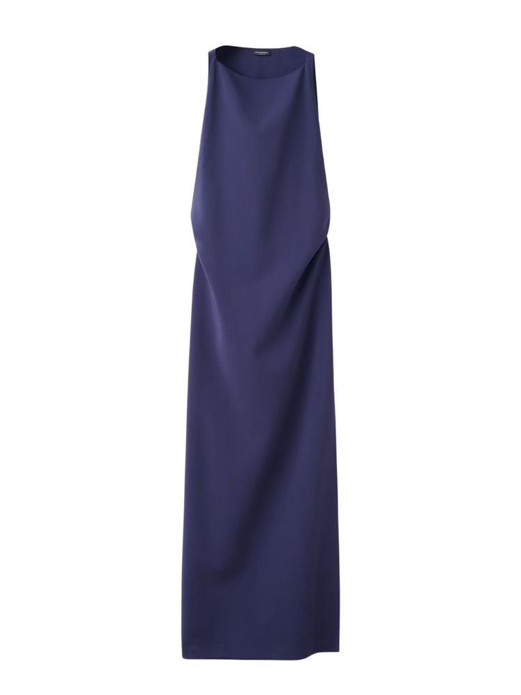 The best backless midnight blue dress - Mango - On a white background